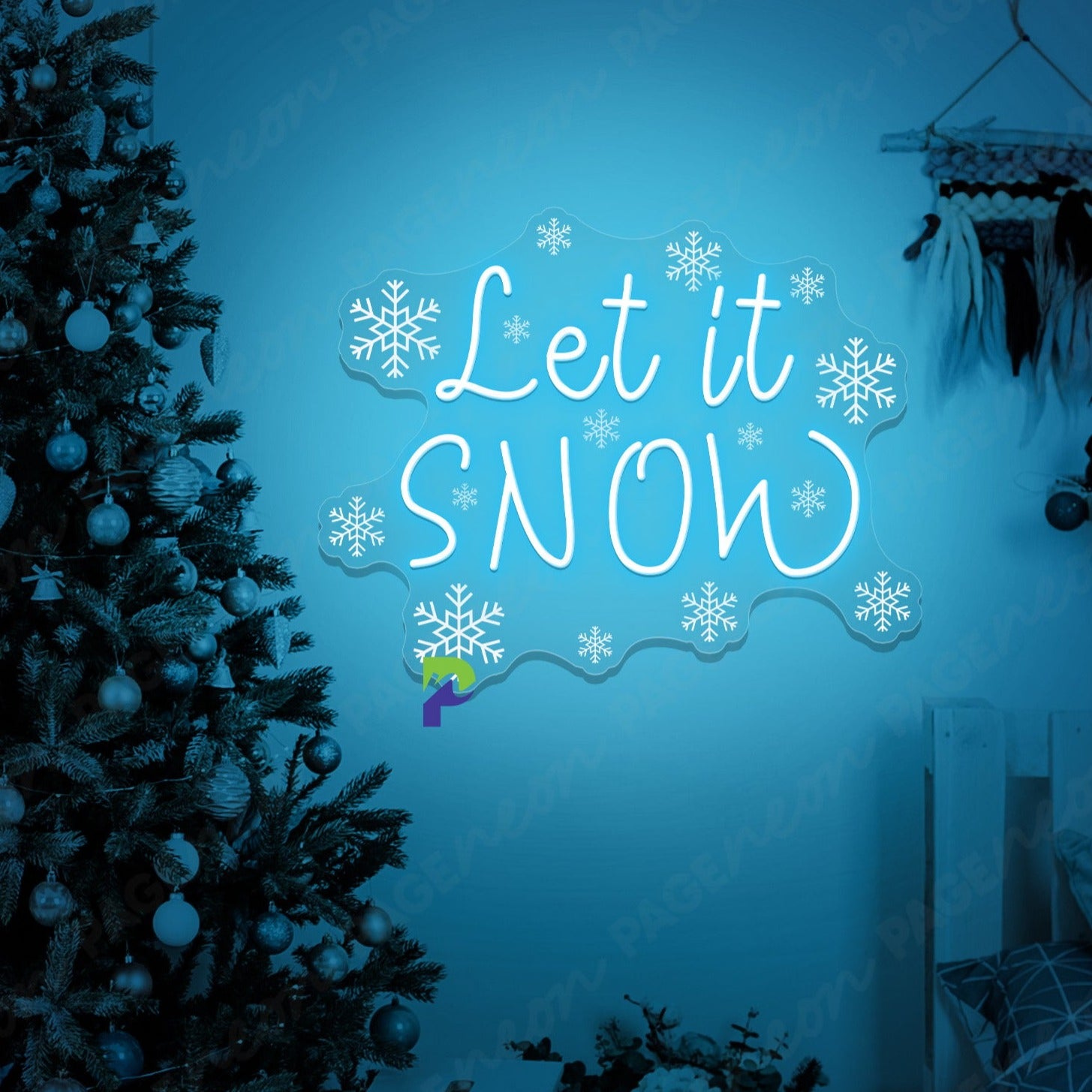 Let It Snow Neon Sign Christmas Led Light