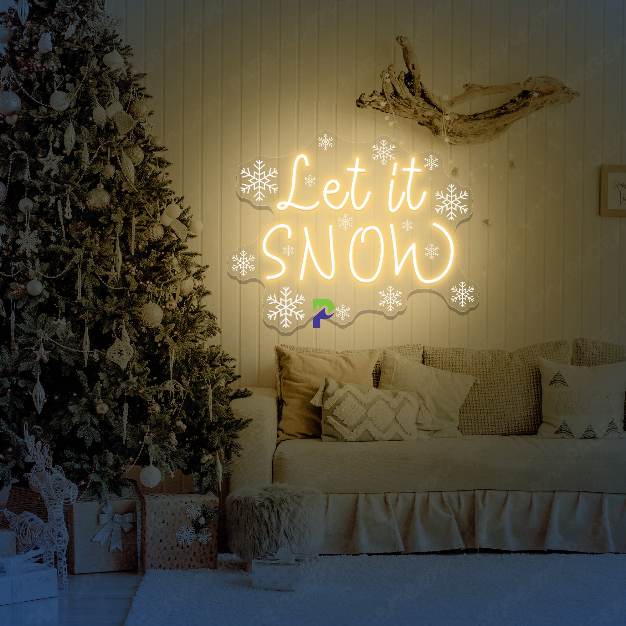 Let It Snow Neon Sign Christmas Led Light