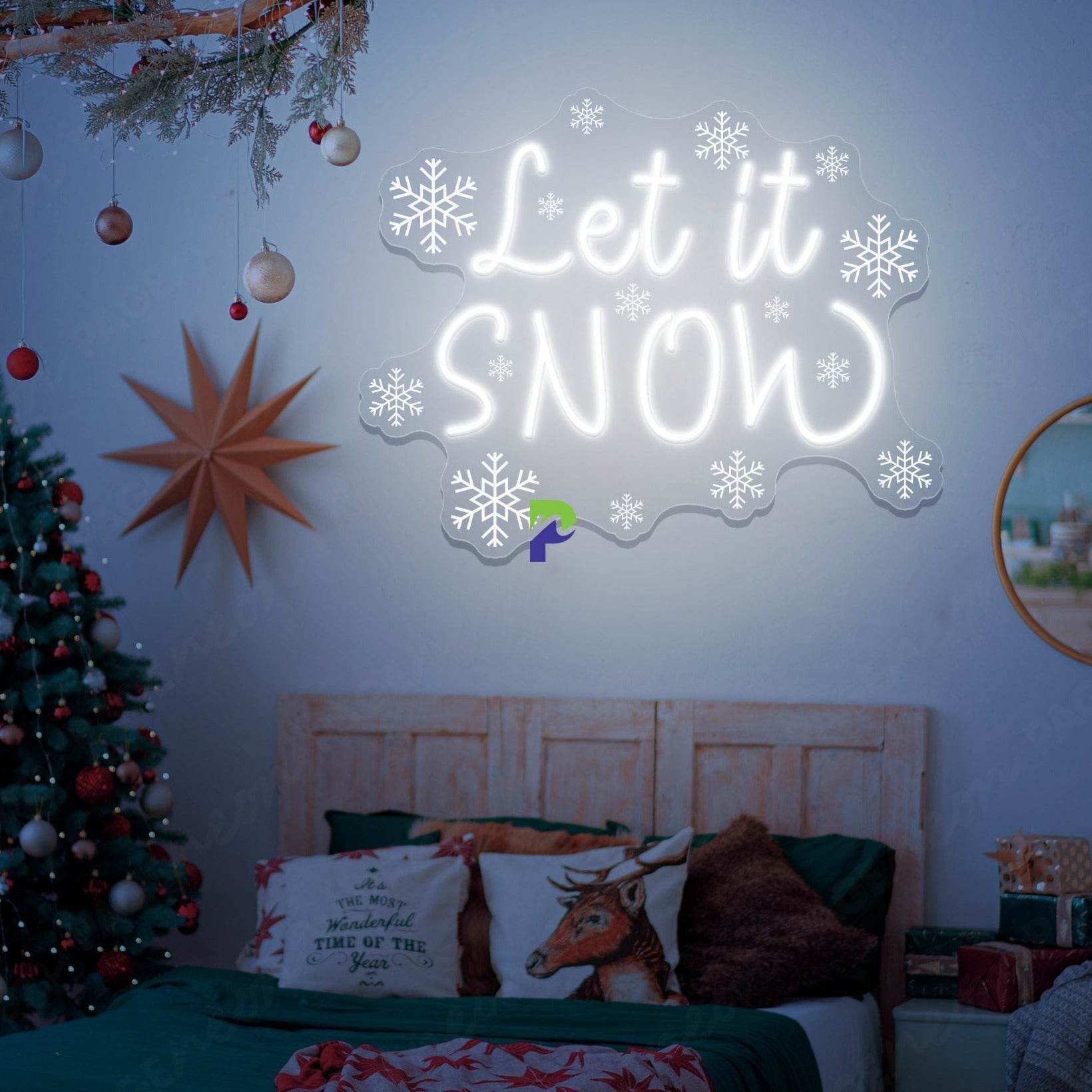 Let It Snow Neon Sign Christmas Led Light