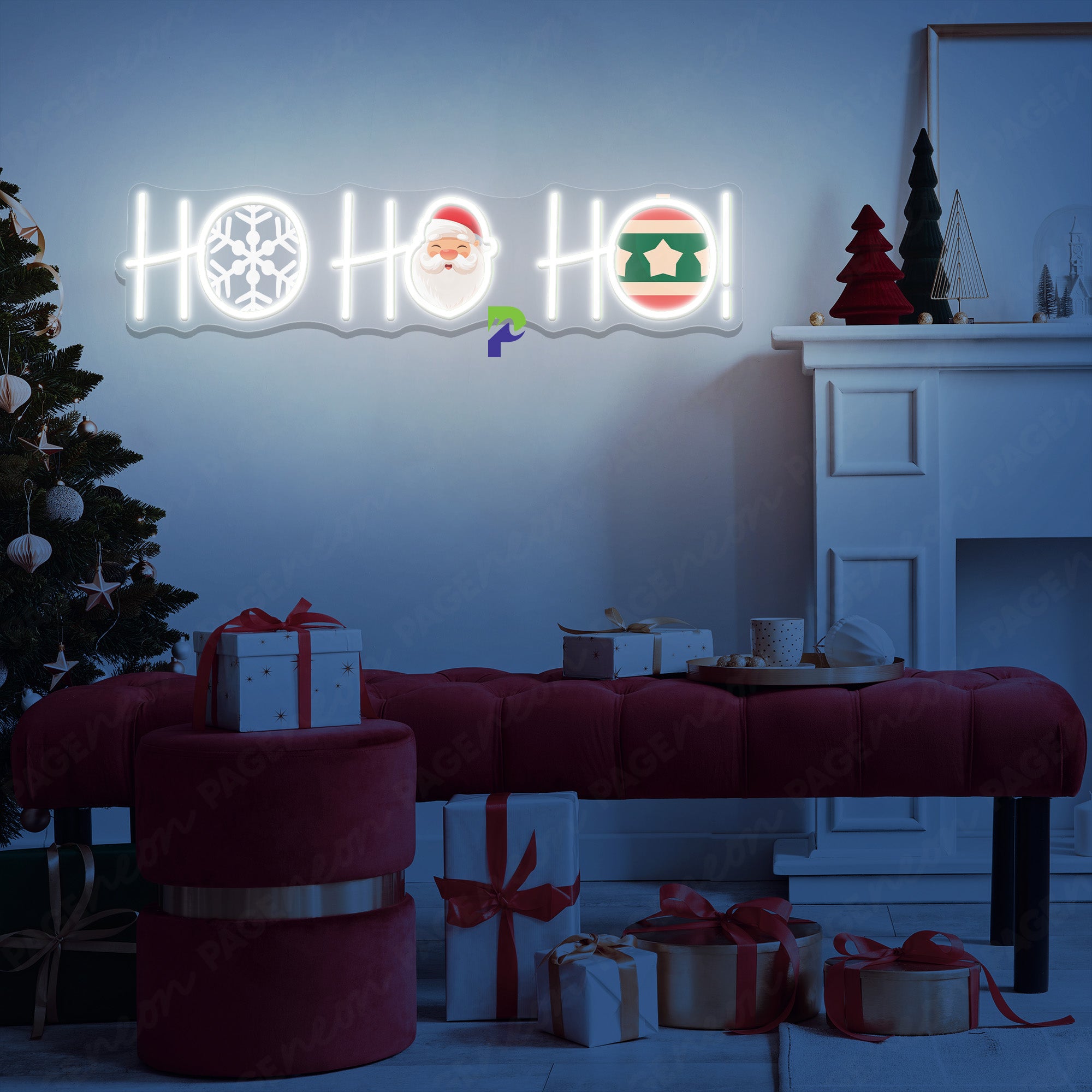 Ho Ho Ho Neon Sign Christmas Led Neon Light white
