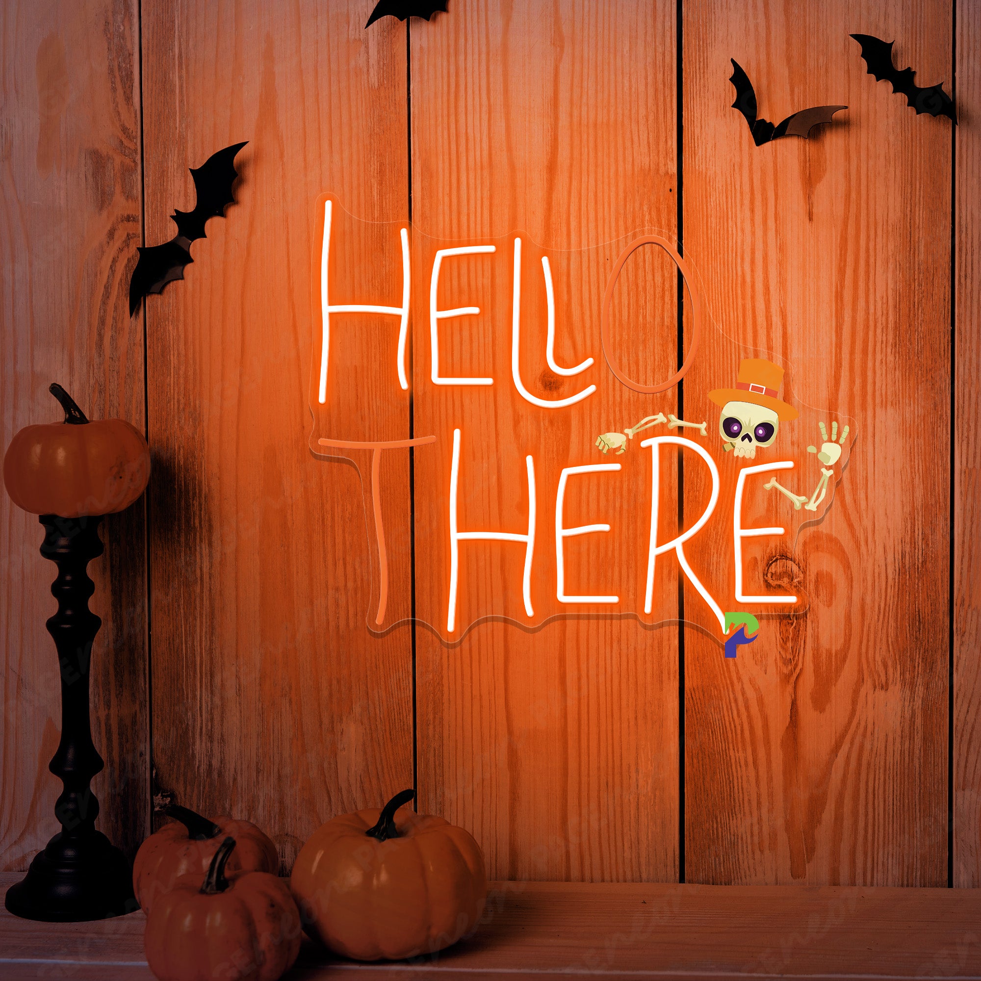 Hell Here Neon Sign Halloween Led Light