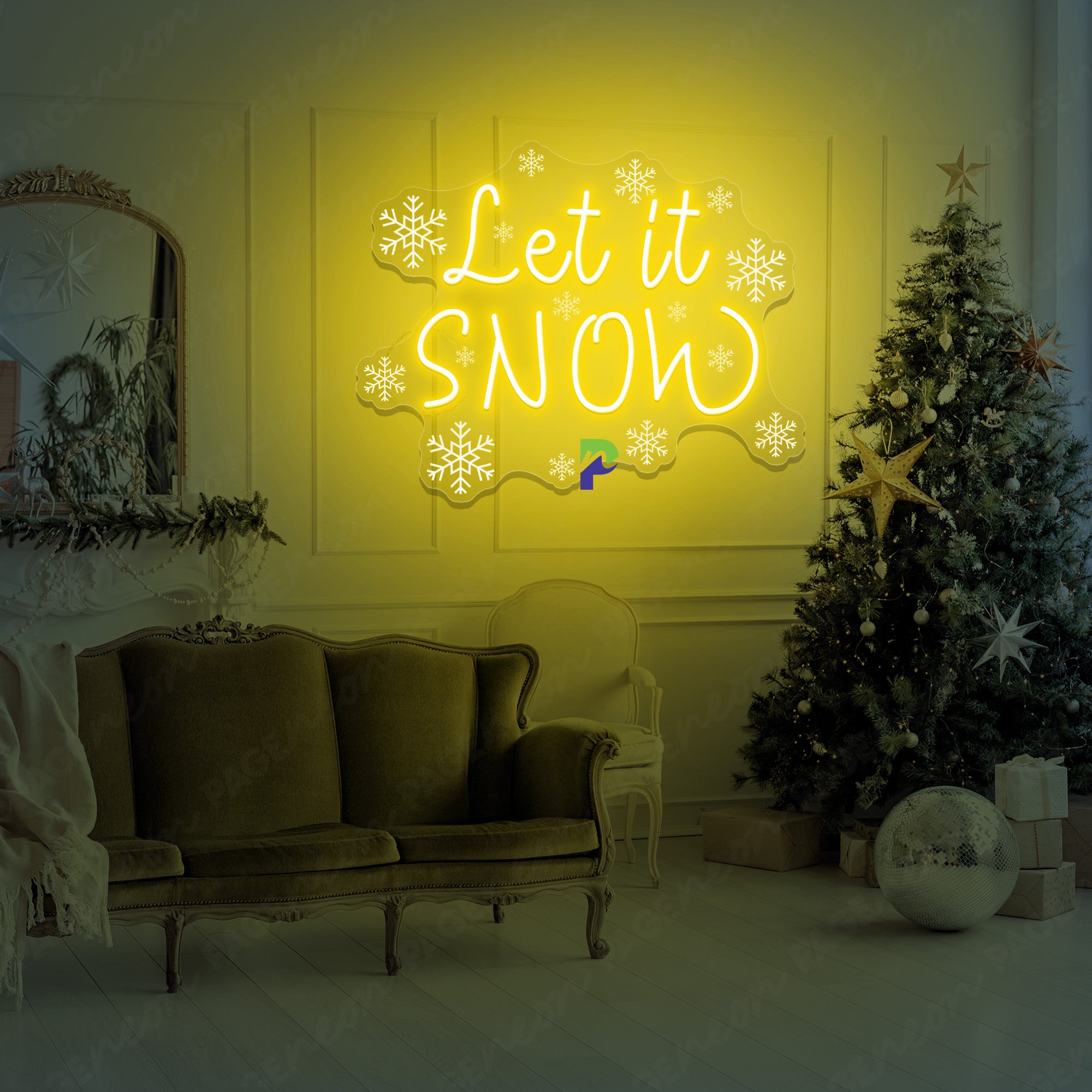 Let It Snow Neon Sign Christmas Led Light