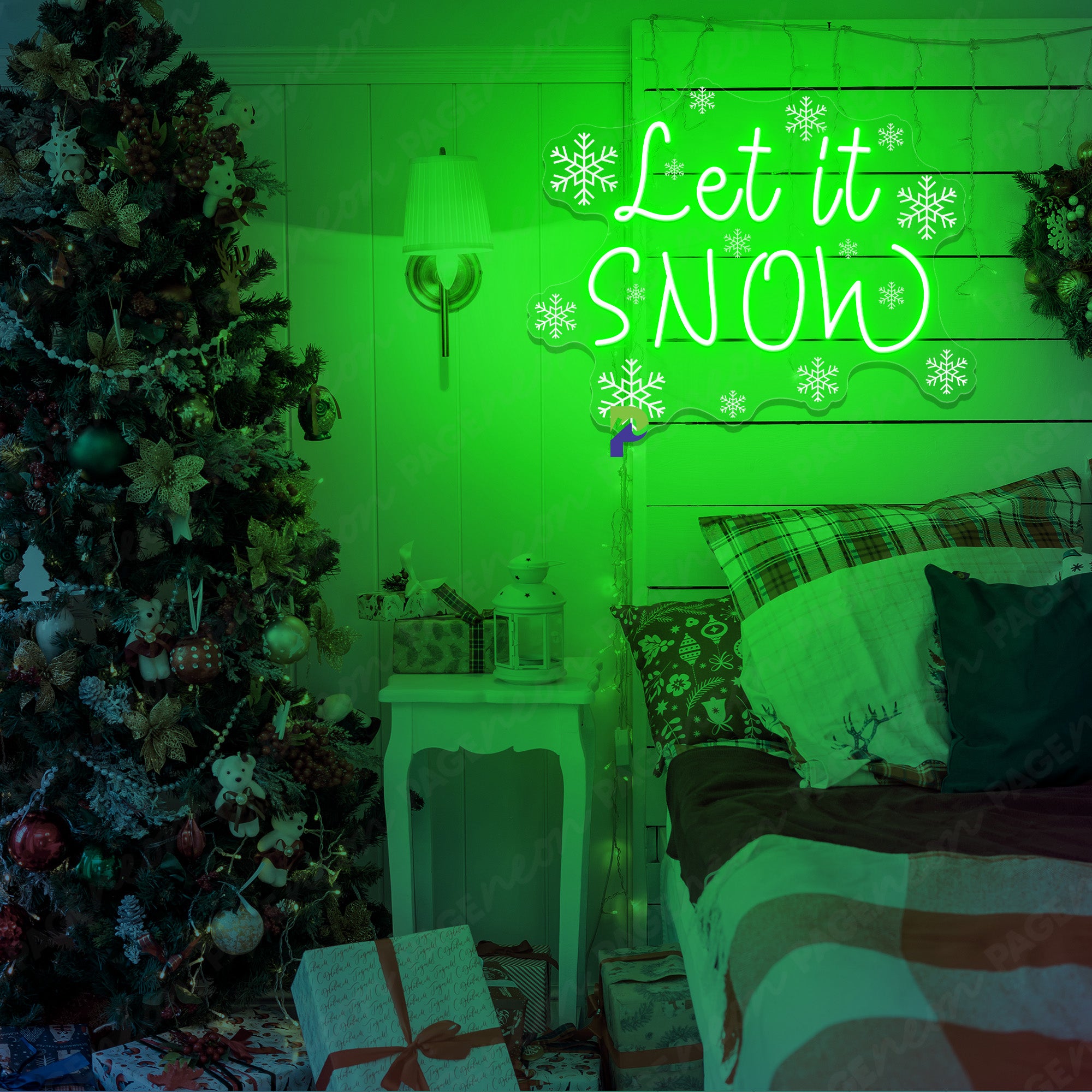 Let It Snow Neon Sign Christmas Led Light