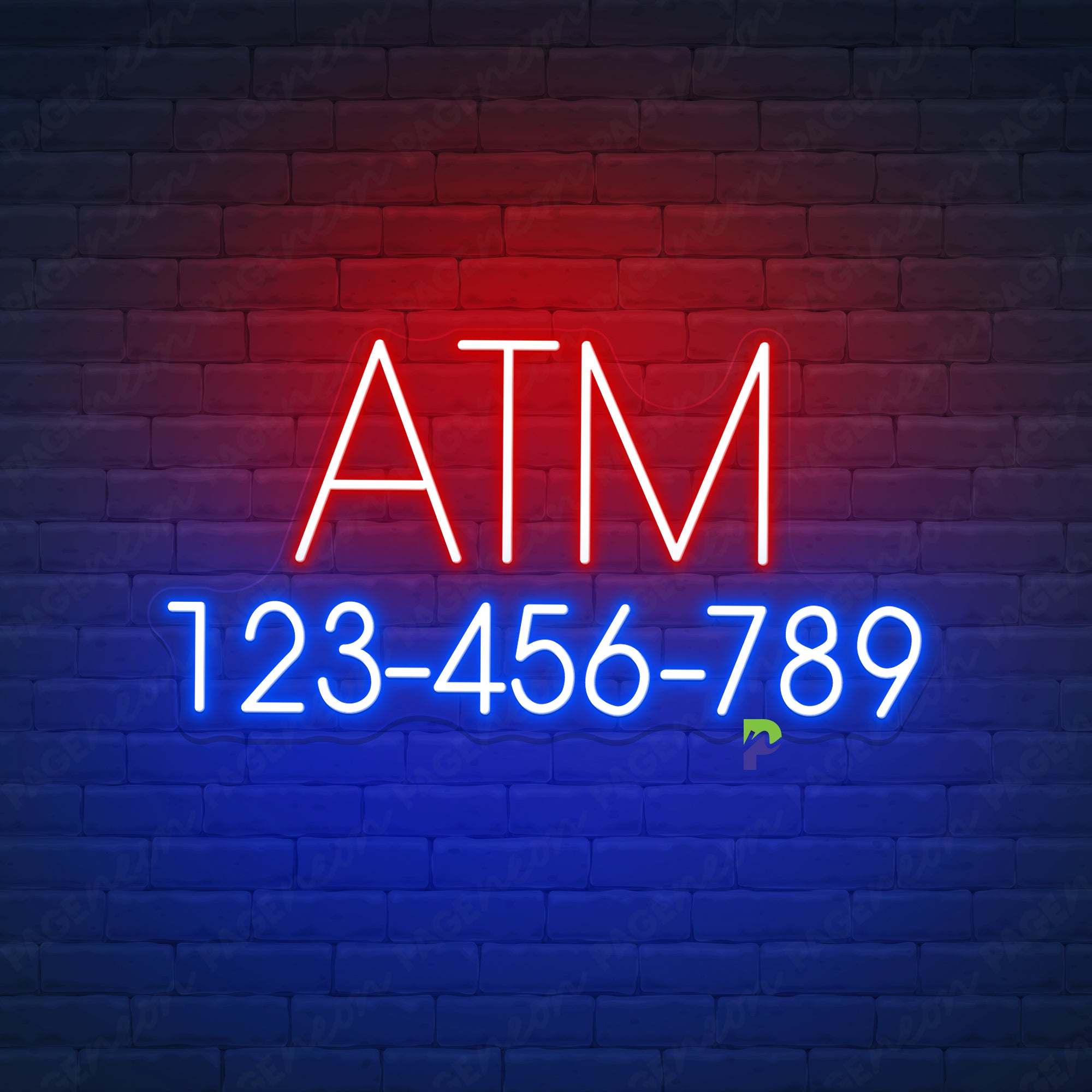 ATM Neon Signs Custom Business Led Light