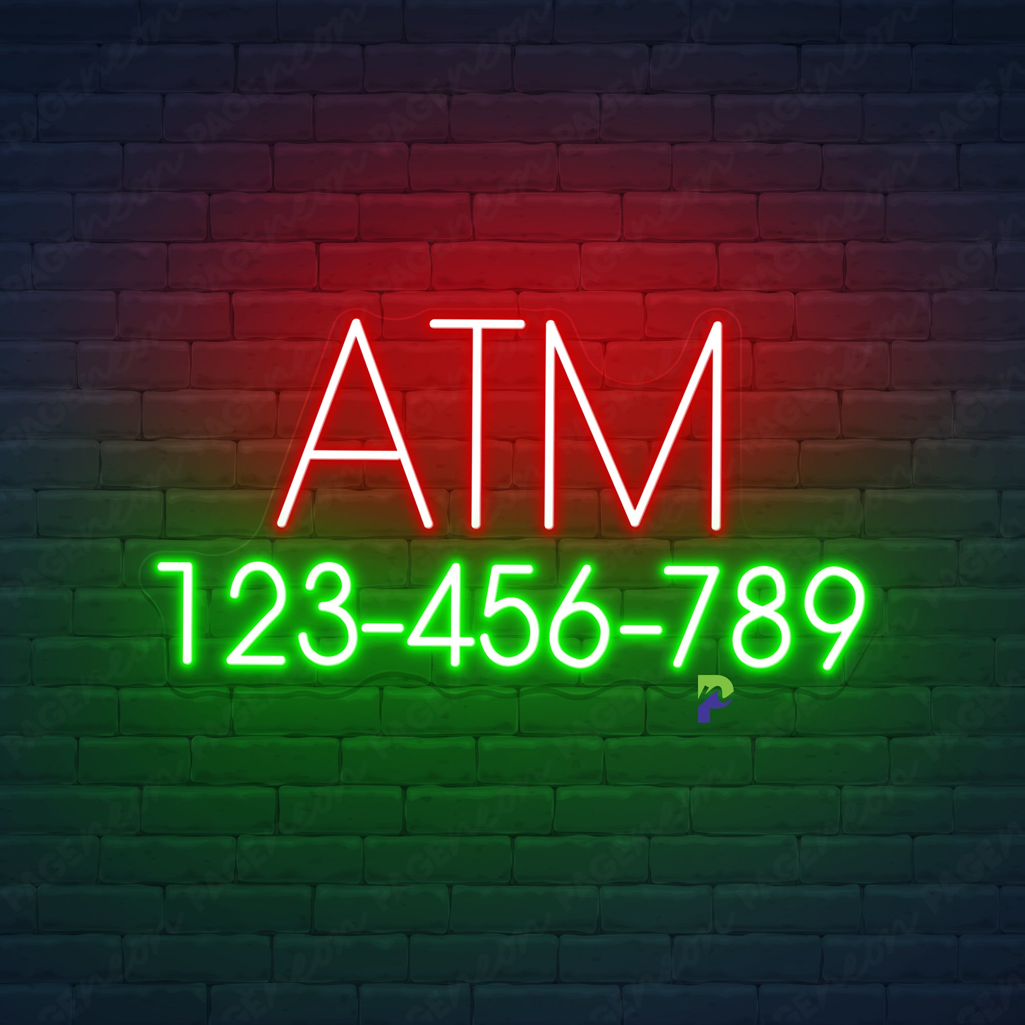 ATM Neon Signs Custom Business Led Light