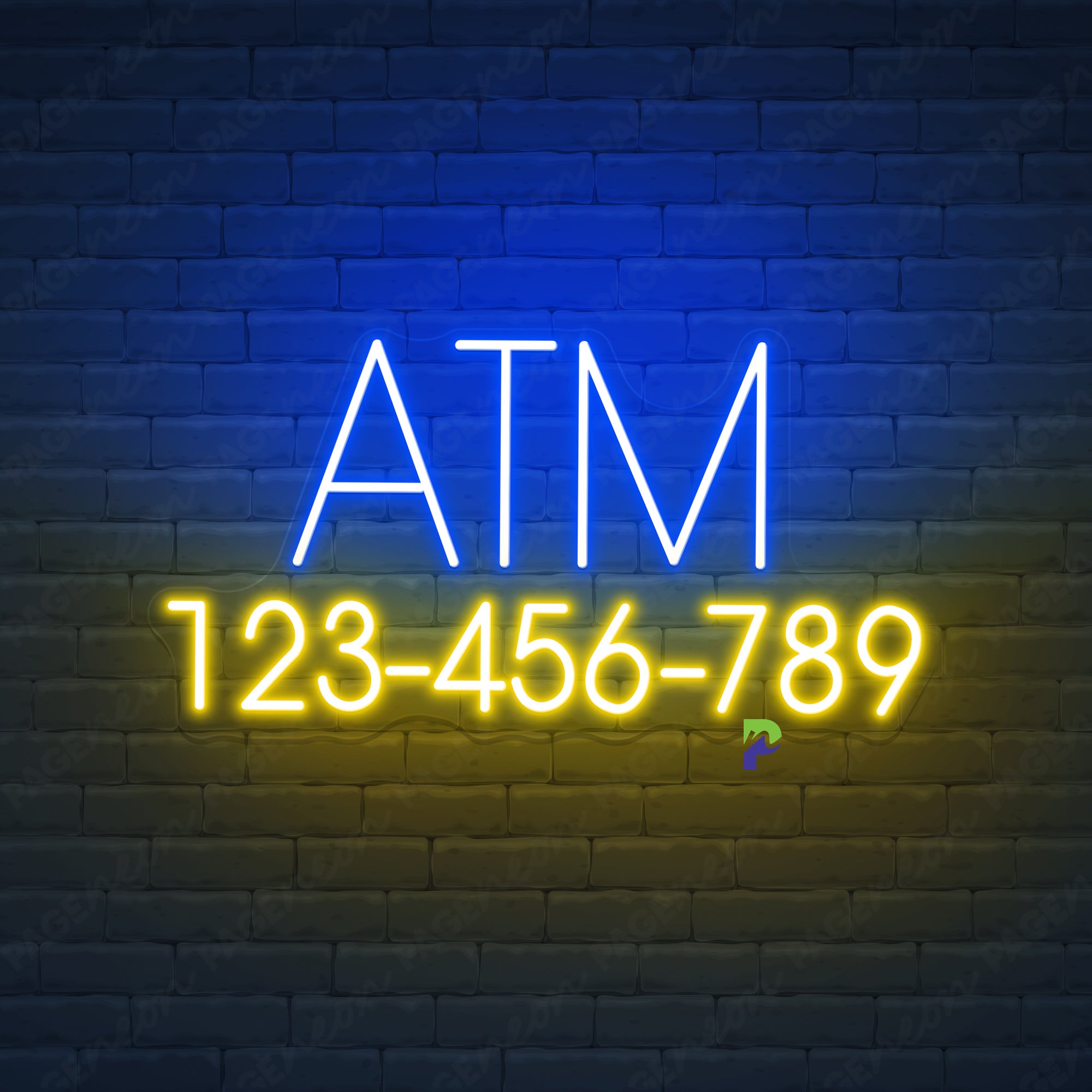 ATM Neon Signs Custom Business Led Light