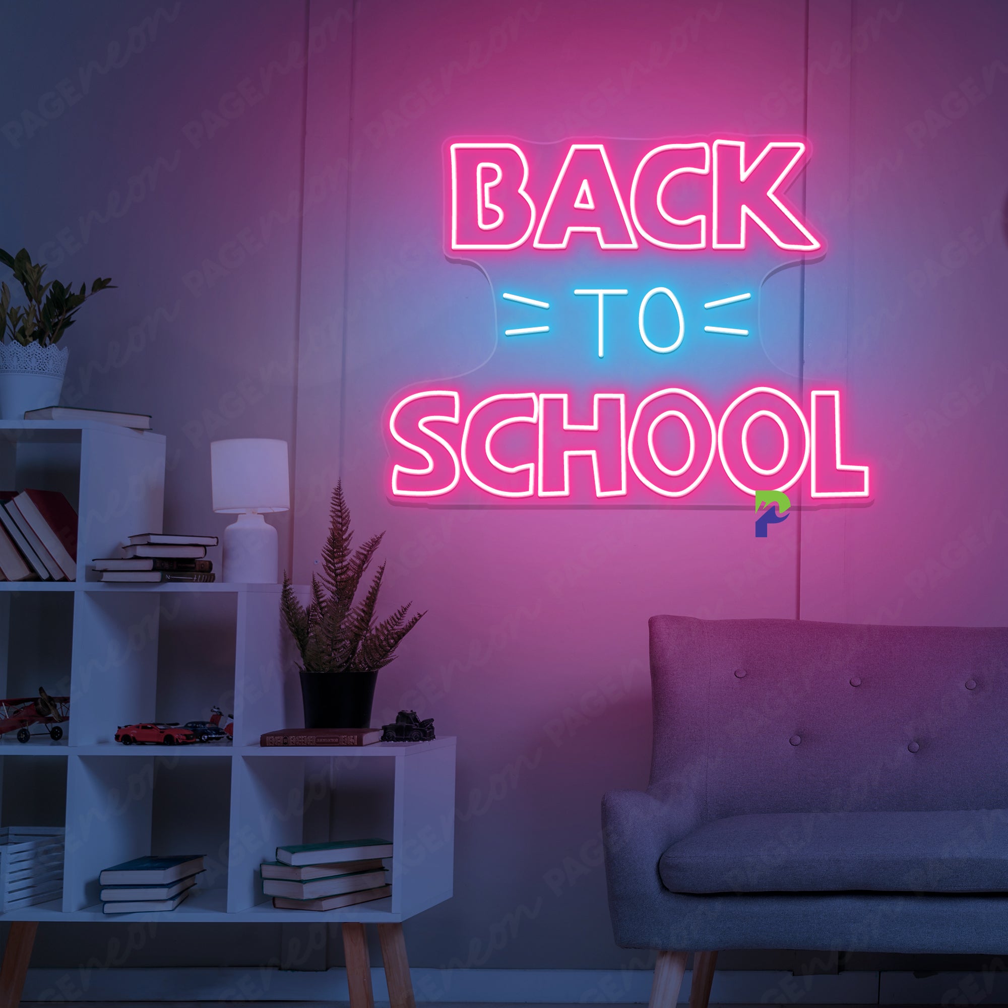 Back To School Neon Sign Simple Led Light
