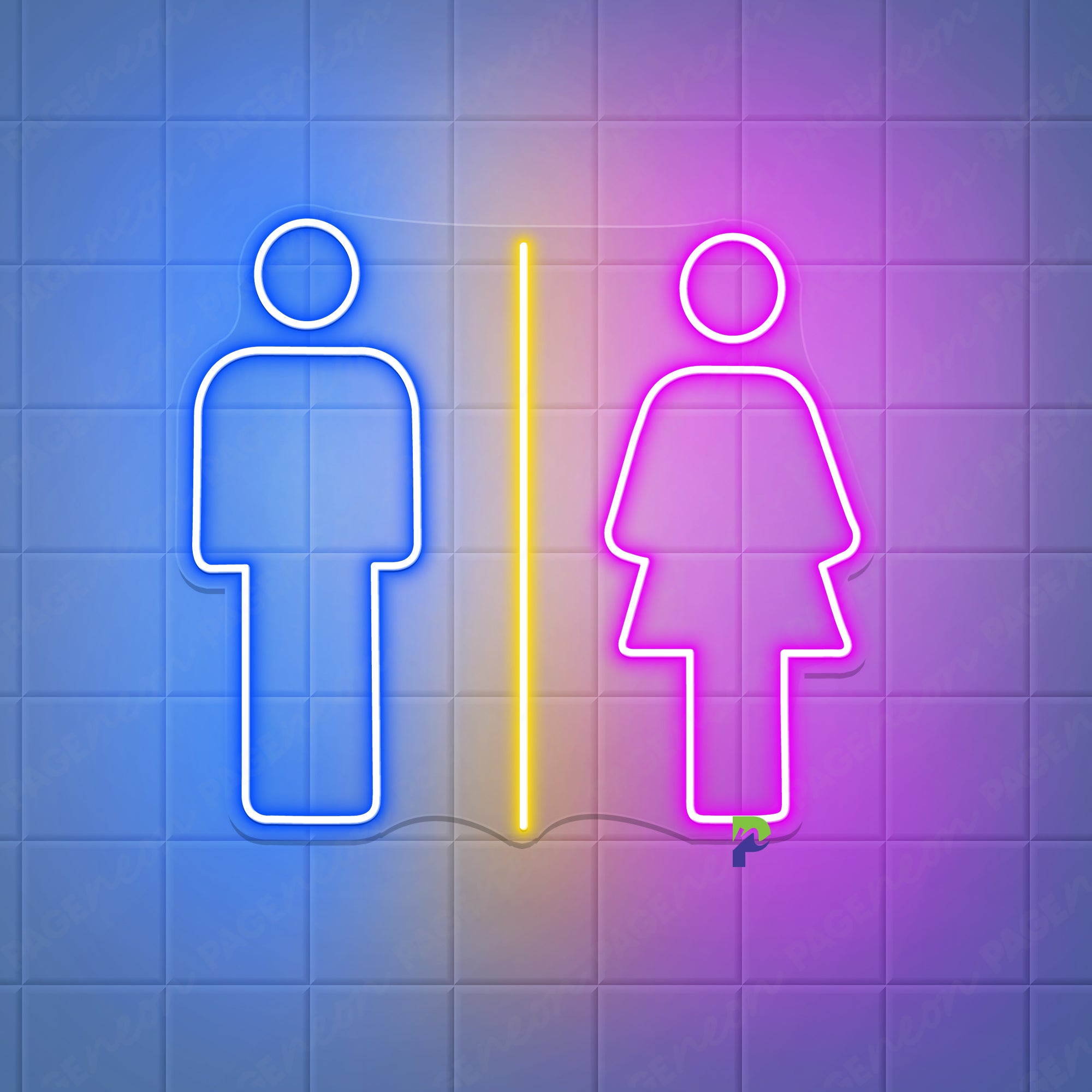 Bathroom Neon Signs WC Dressroom Led Light