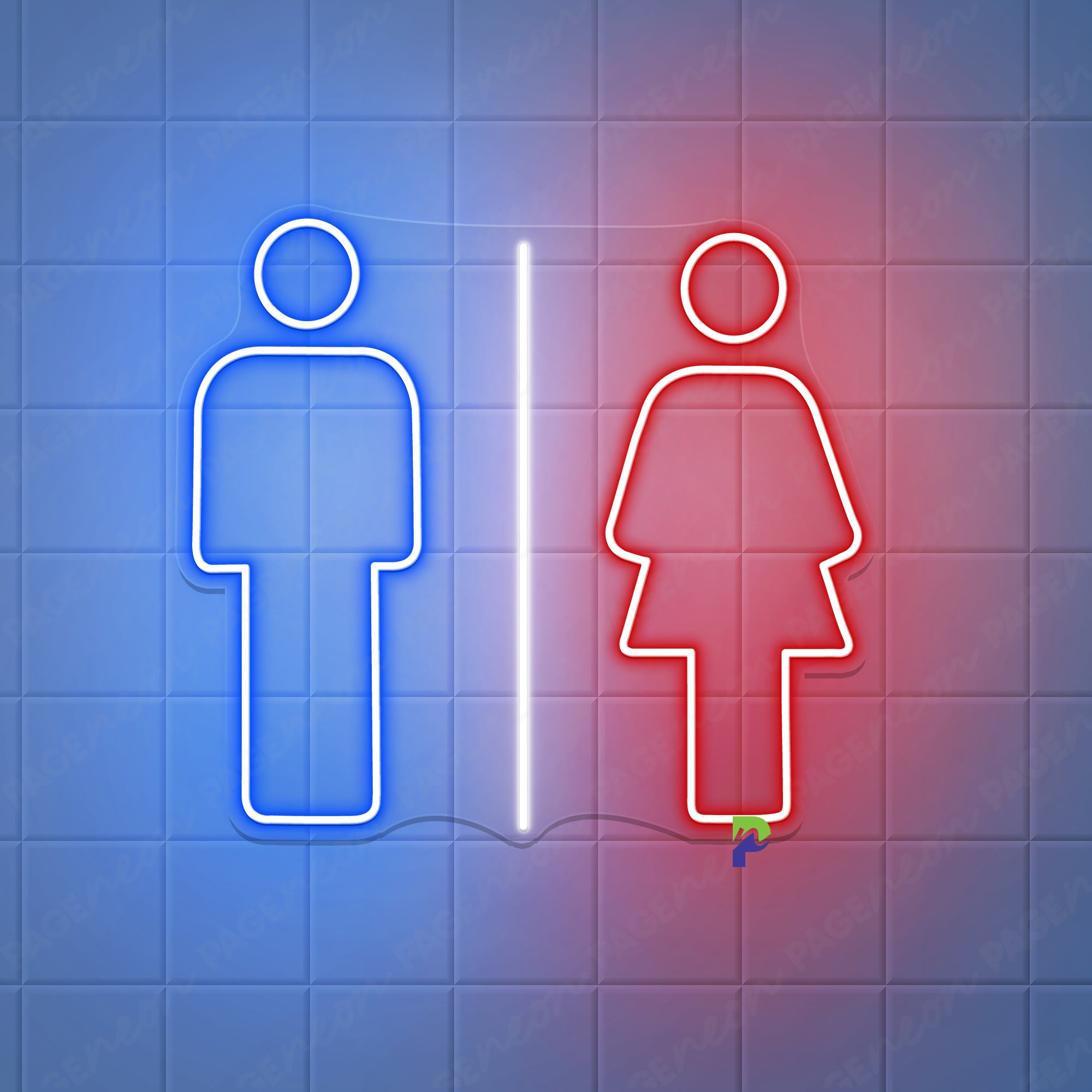 Bathroom Neon Signs WC Dressroom Led Light