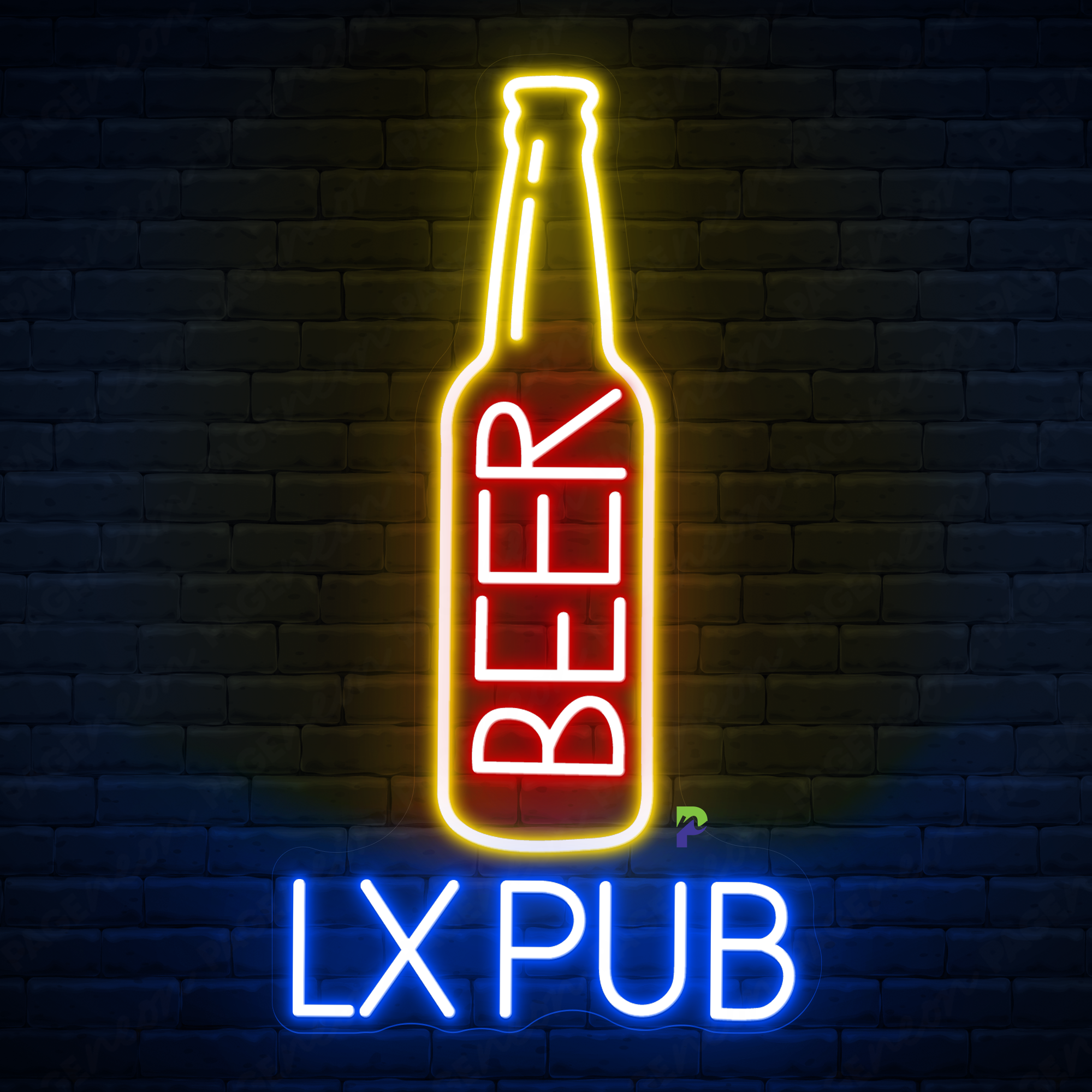 Beer Logo Neon Sign Custom Beer Led Light