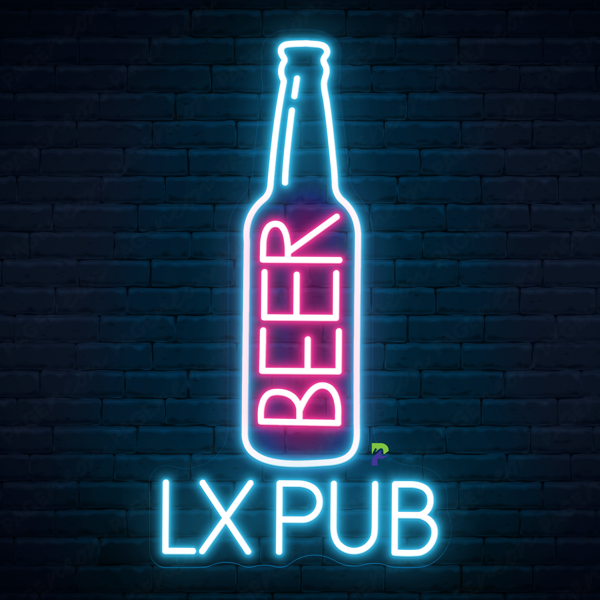 Beer Logo Neon Sign Custom Beer Led Light