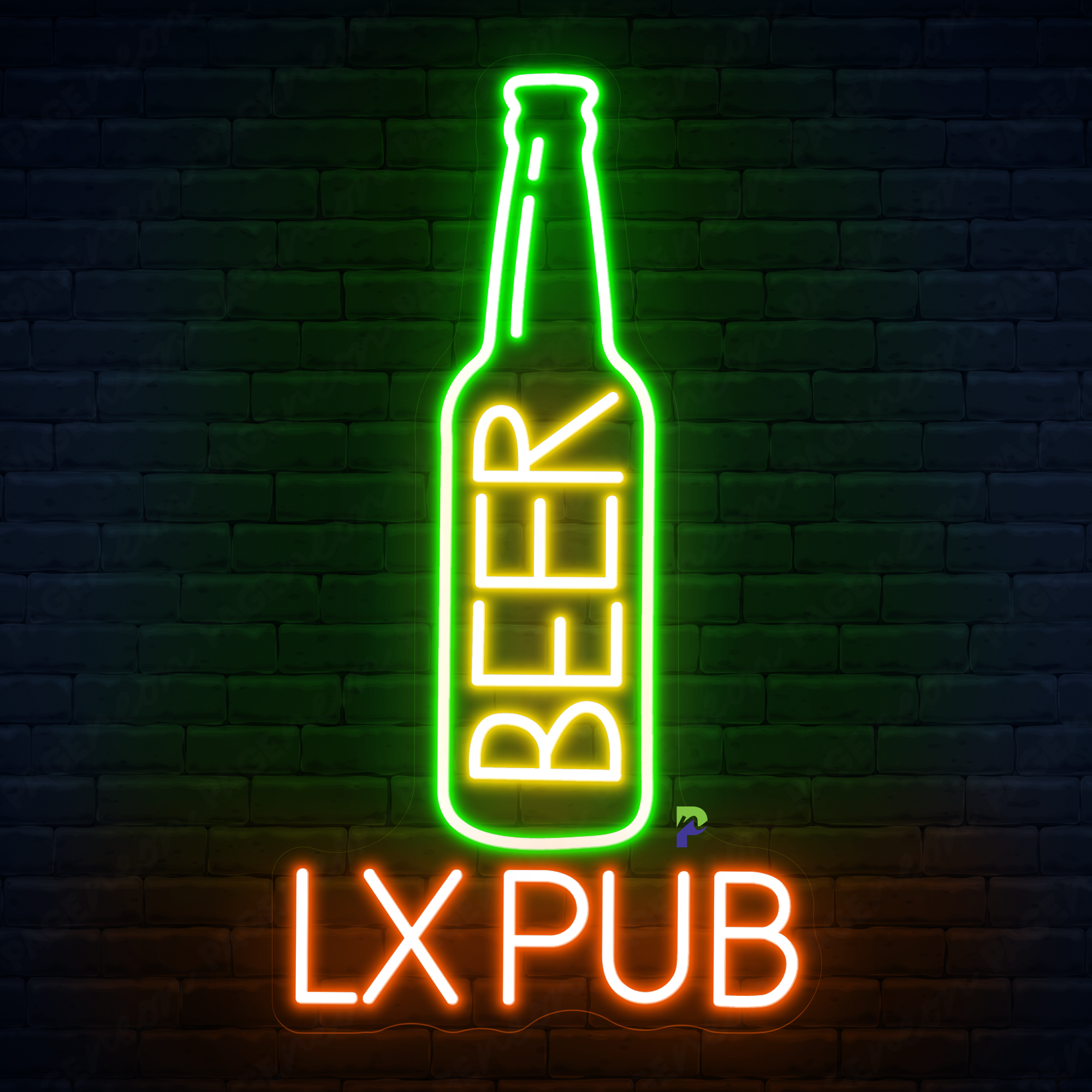Beer Logo Neon Sign Custom Beer Led Light