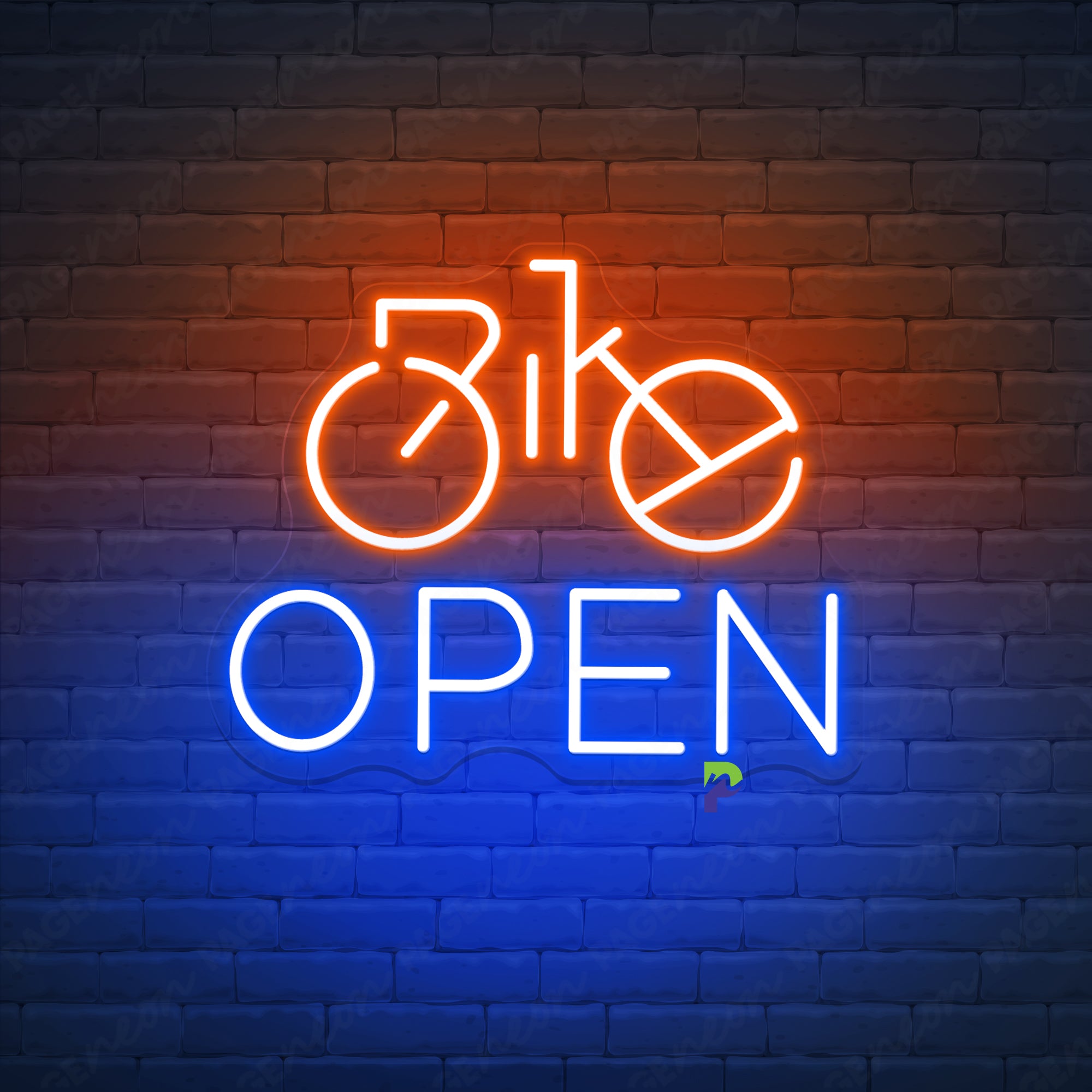 Bicycle Neon Signs Bike Open Led Light