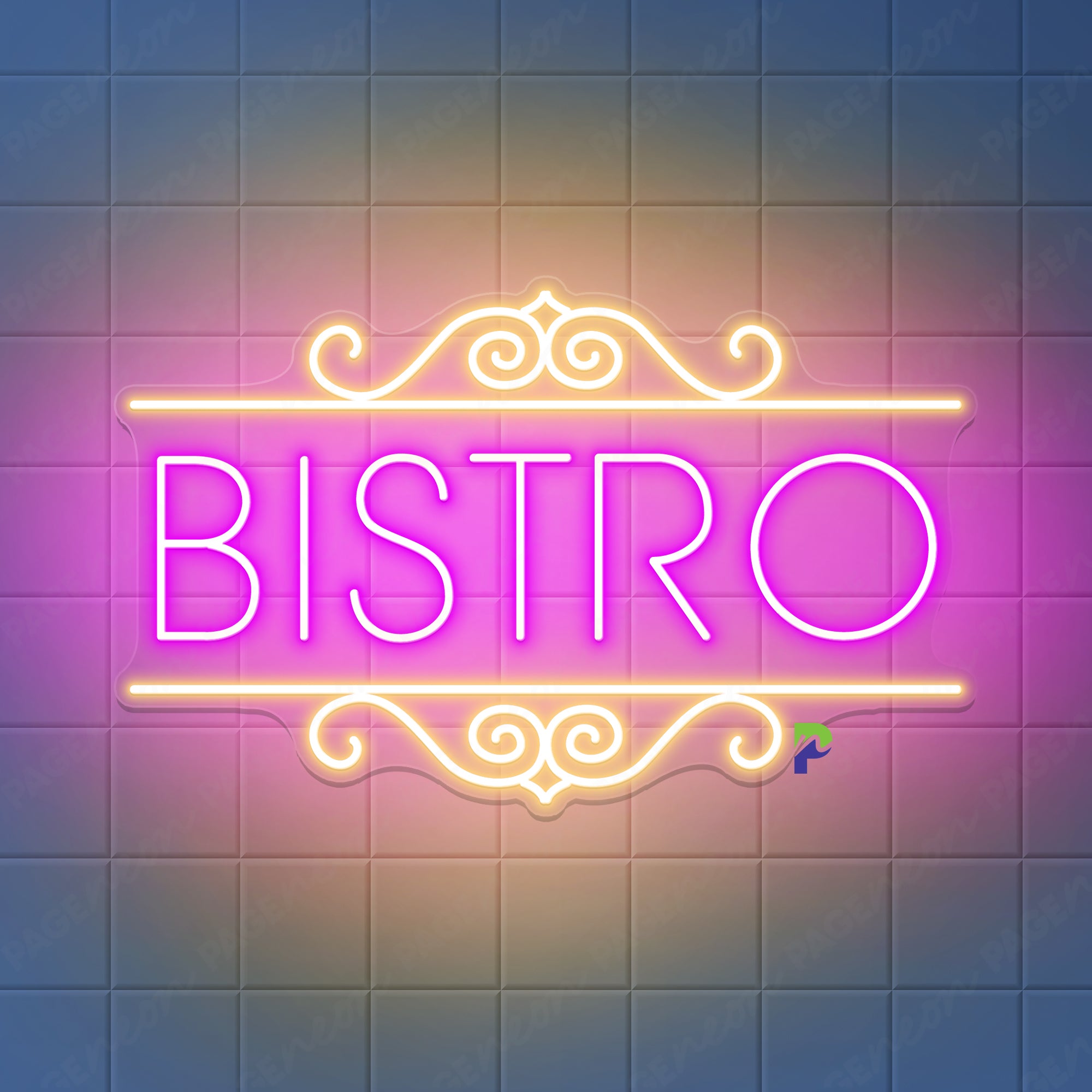Bistro Neon Sign Unique Led Light For Restaurant