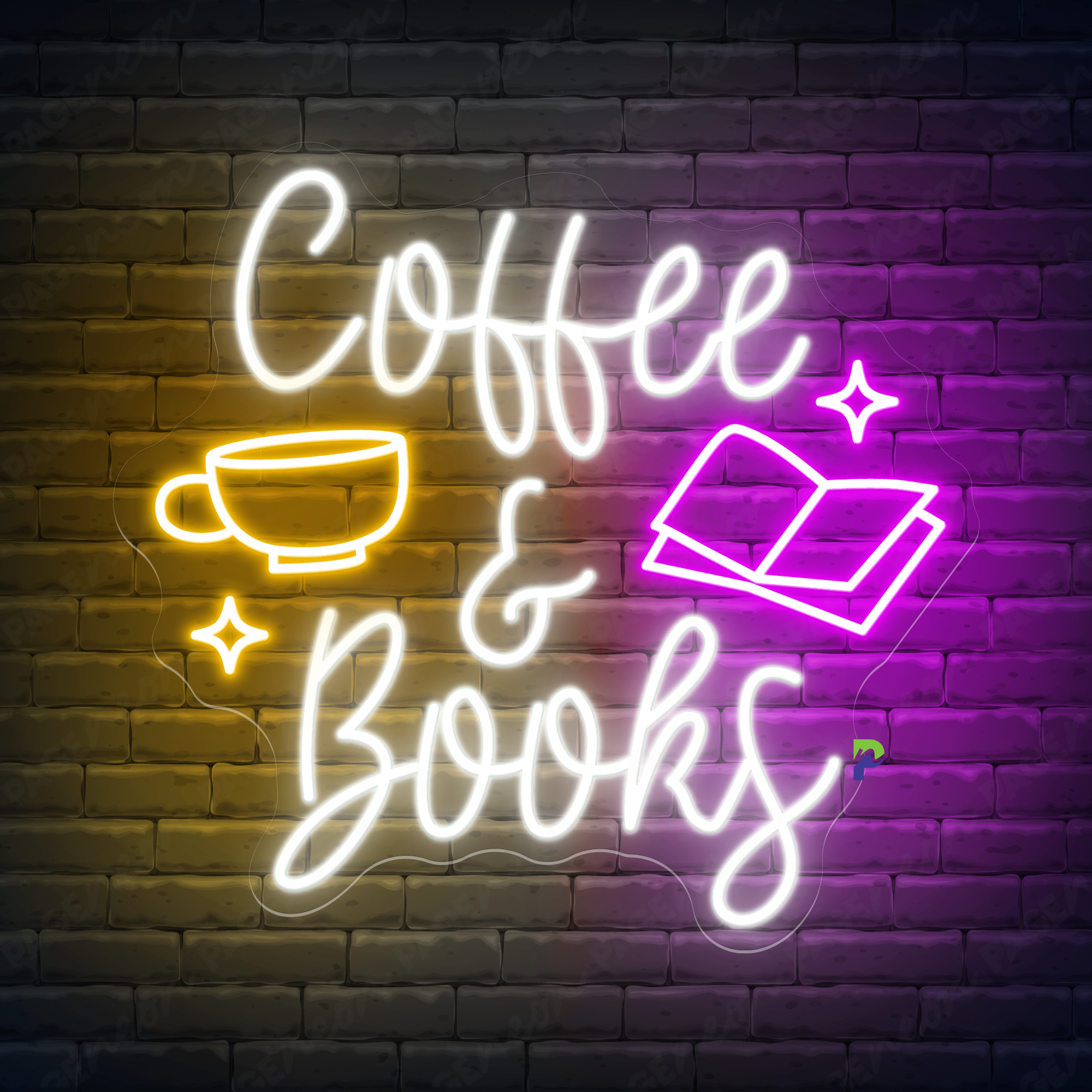 Books Coffee Neon Signs Business Led Light