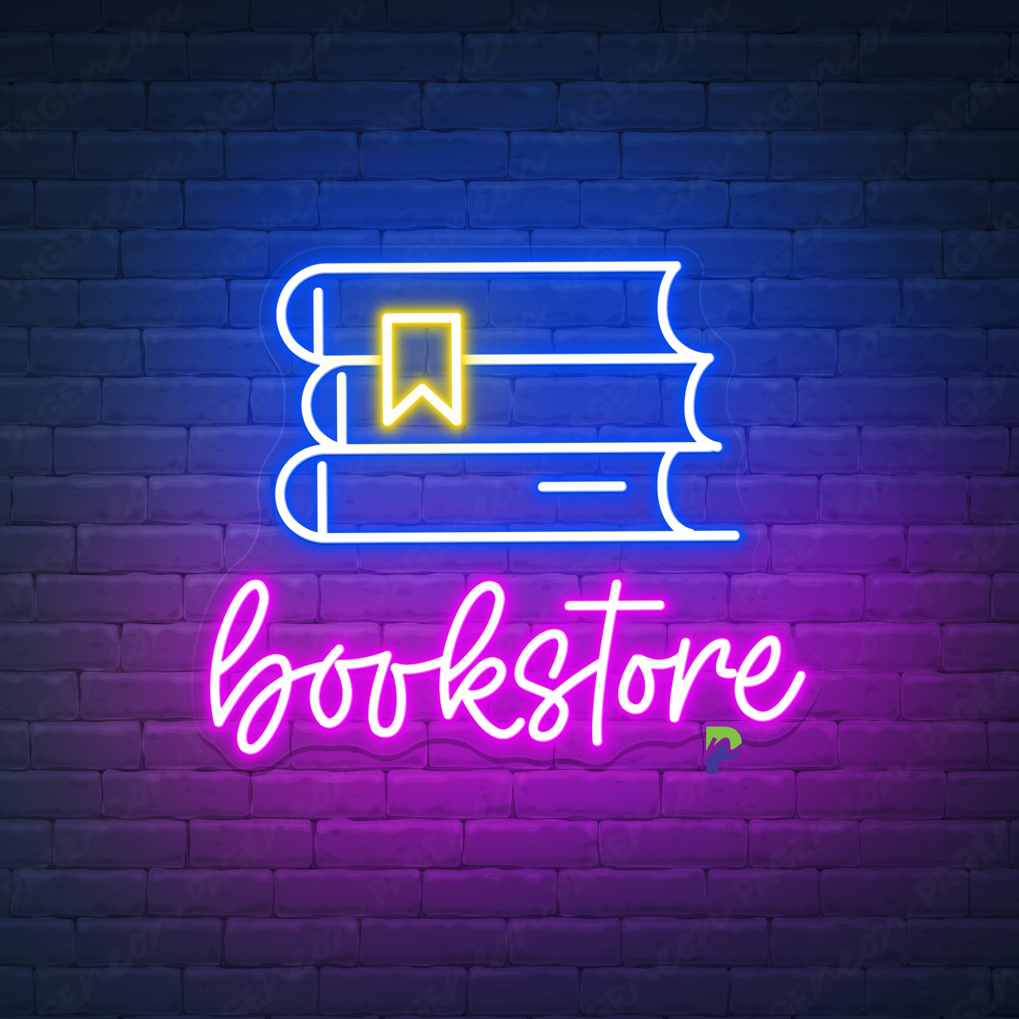 Books Neon Signs Bookstore Custom Led Light