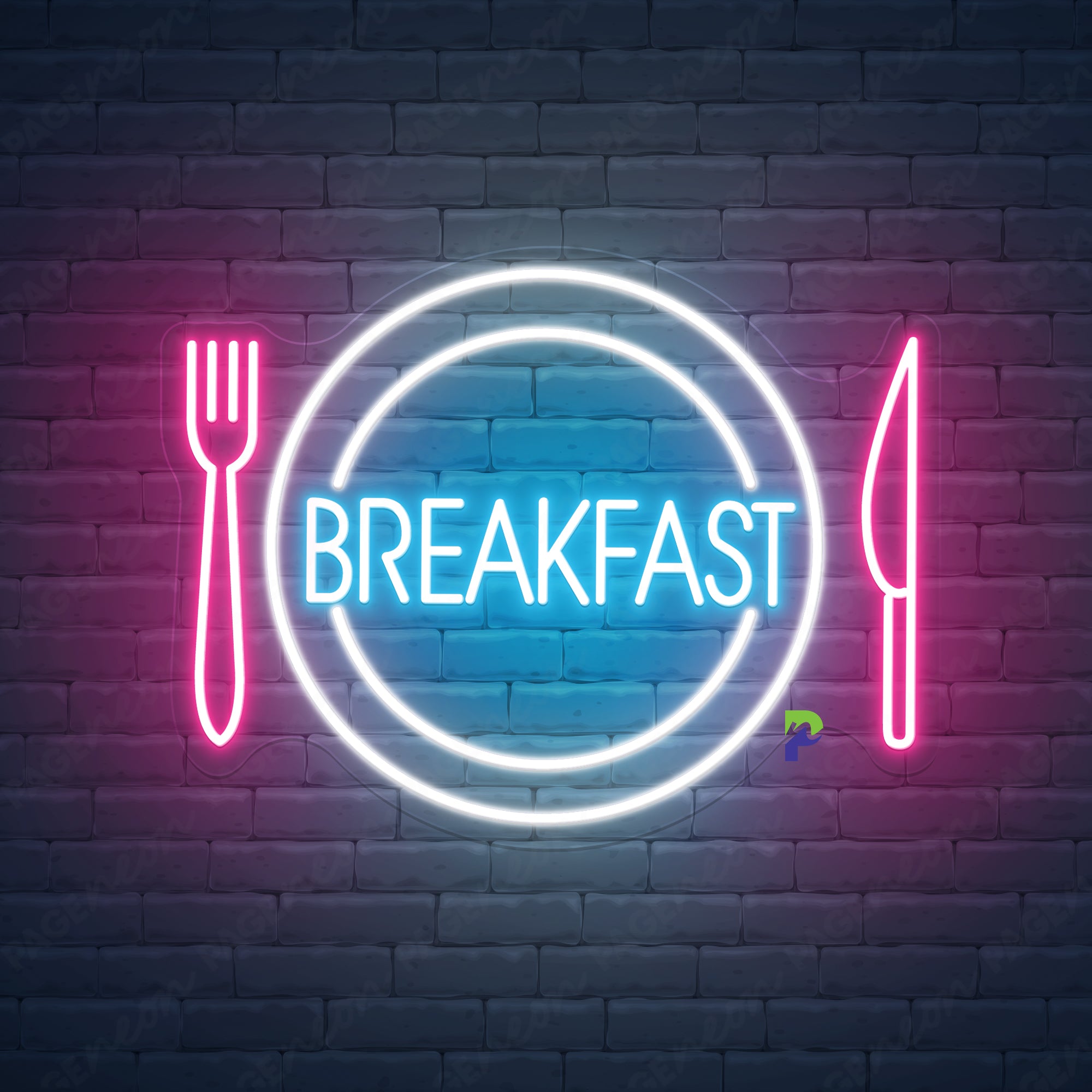 Breakfast Neon Sign Led Light For Business