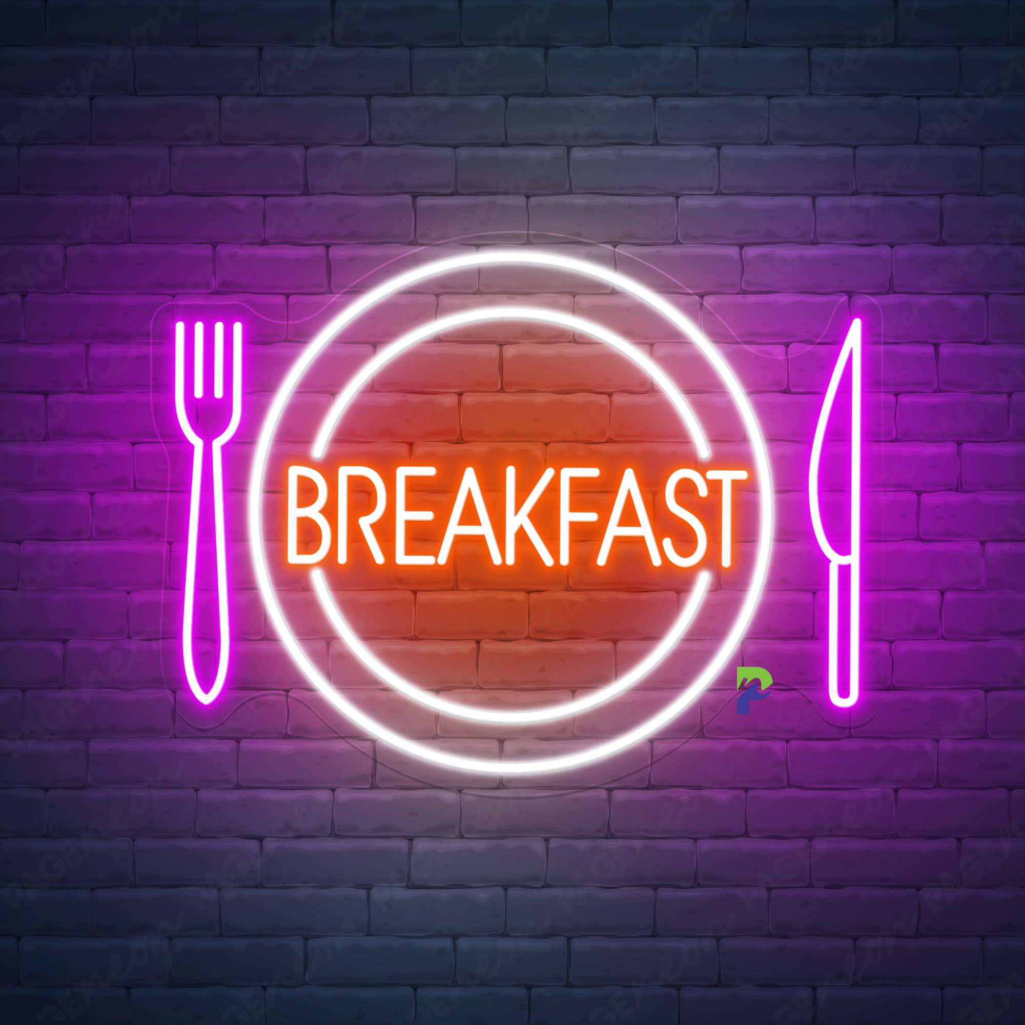 Breakfast Neon Sign Led Light For Business