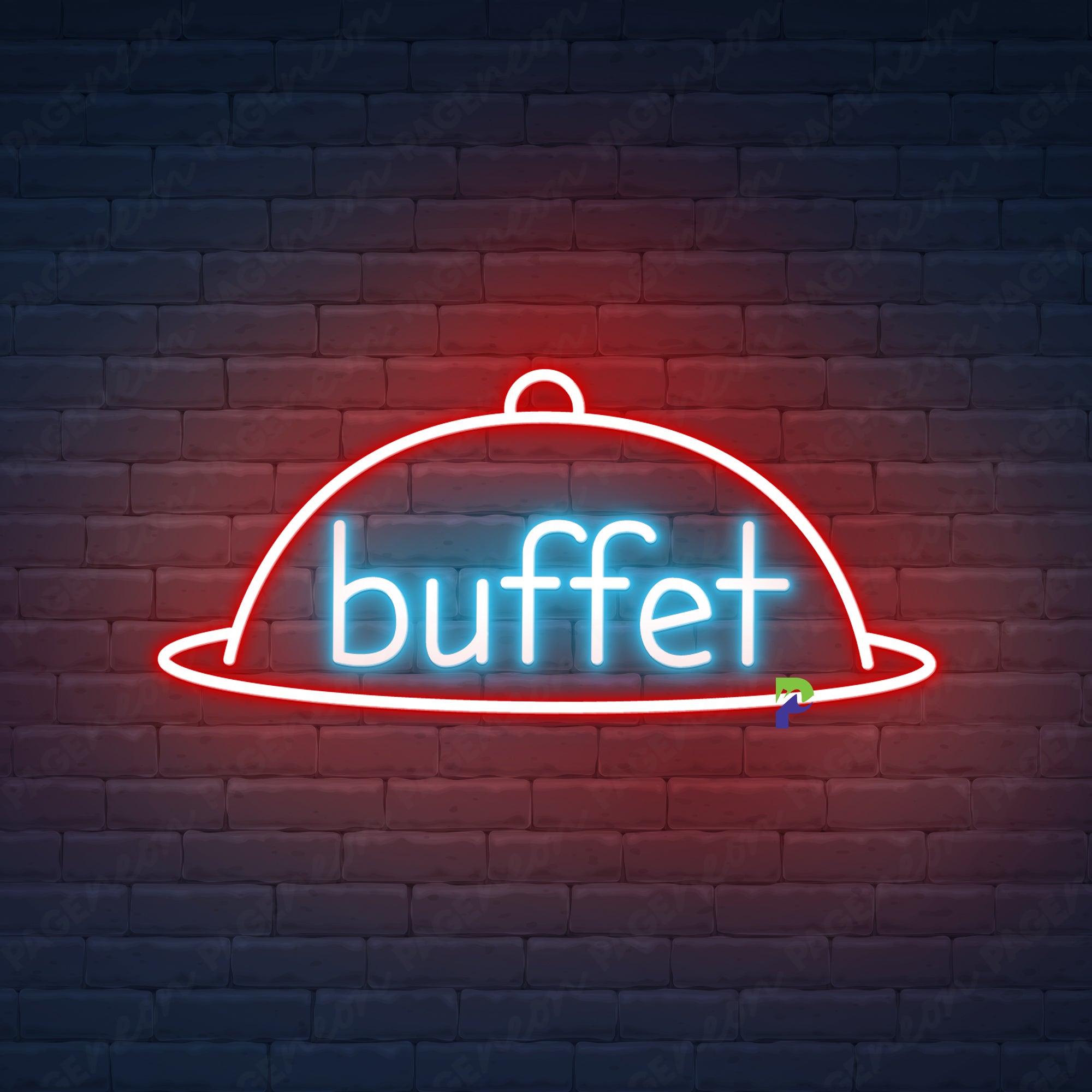 Buffet Neon Sign Business Big Led Light