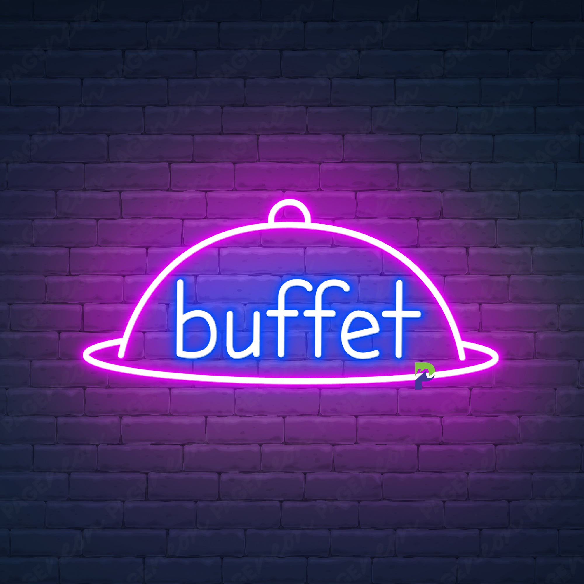 Buffet Neon Sign Business Big Led Light