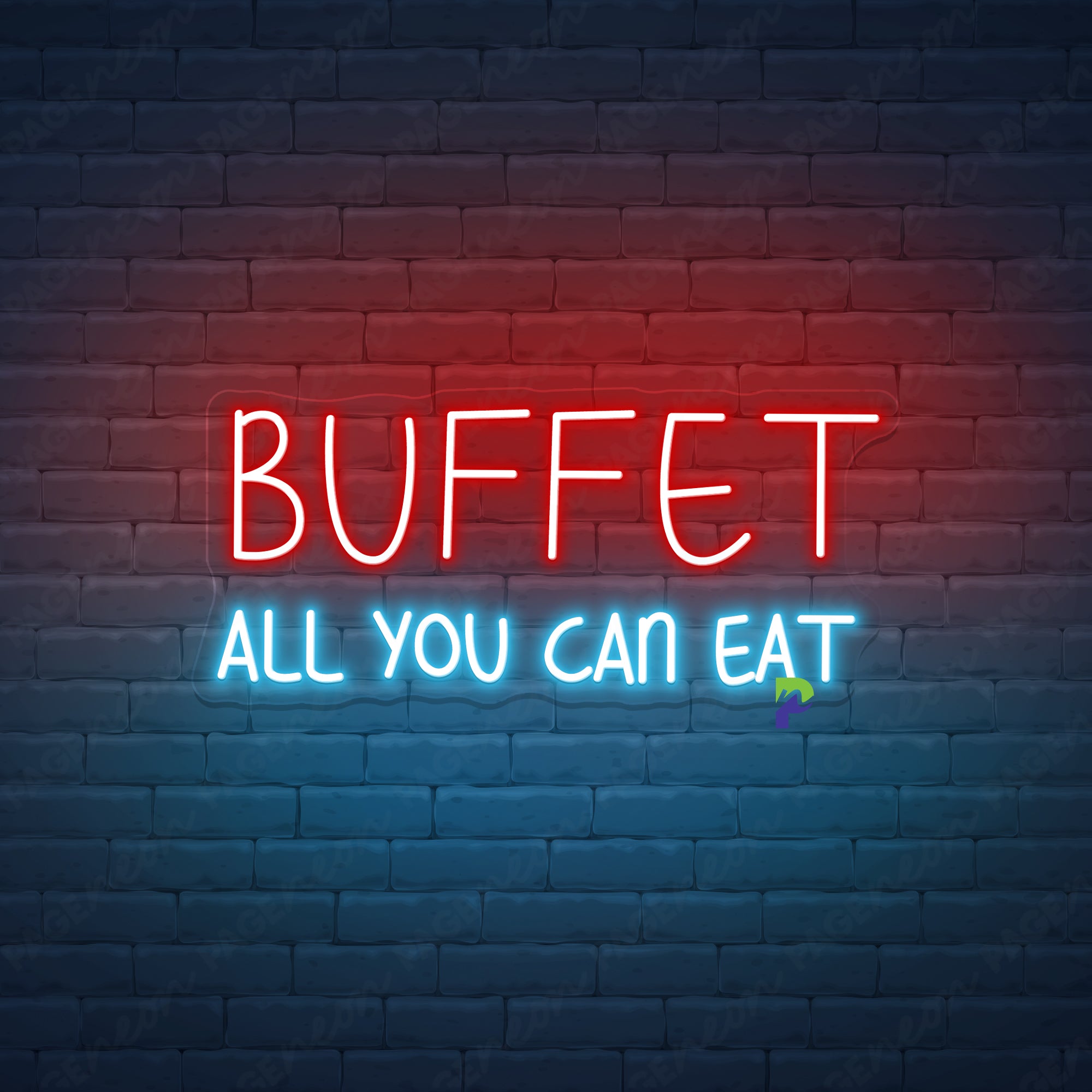 Buffet Neon Sign Custom Business Led Light