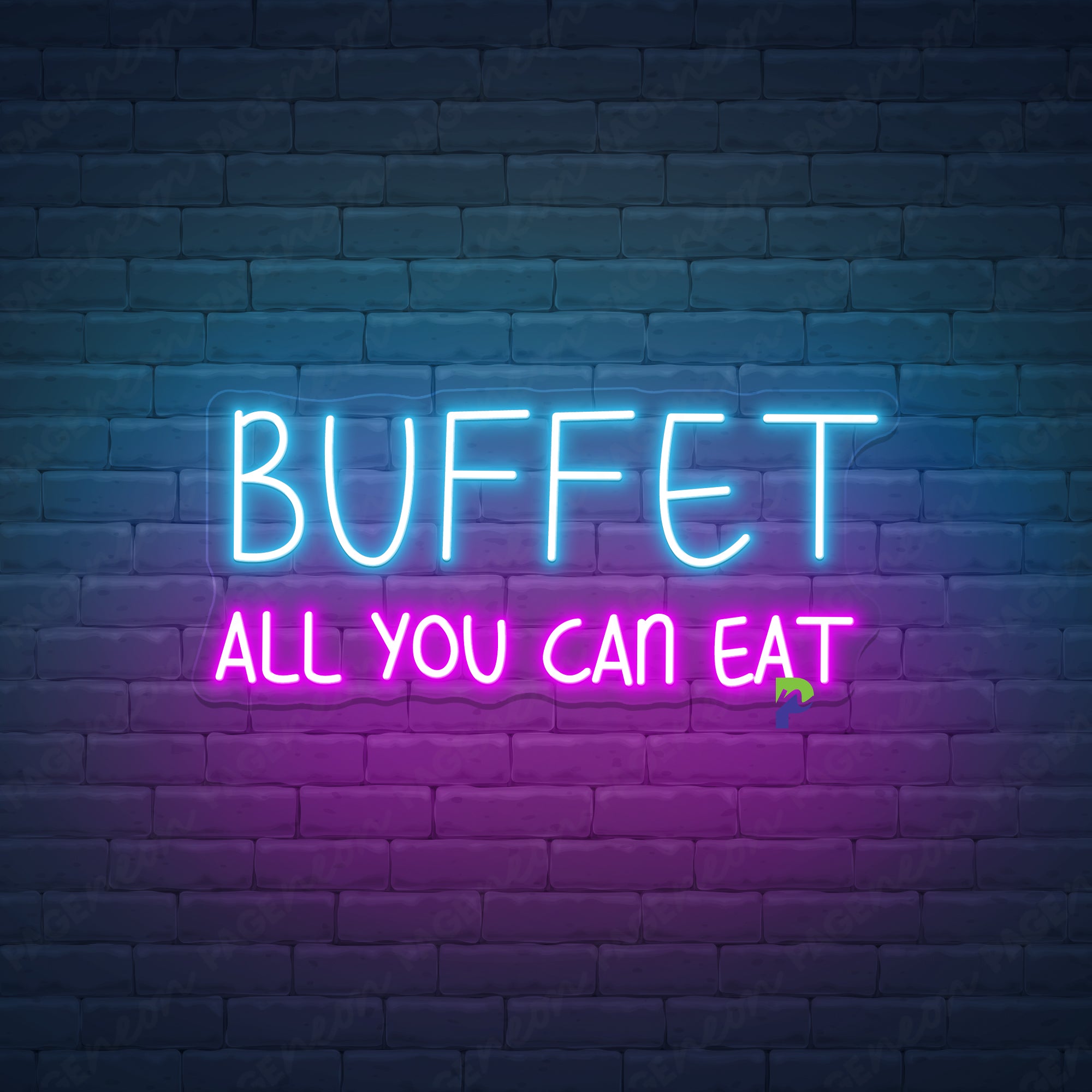 Buffet Neon Sign Custom Business Led Light