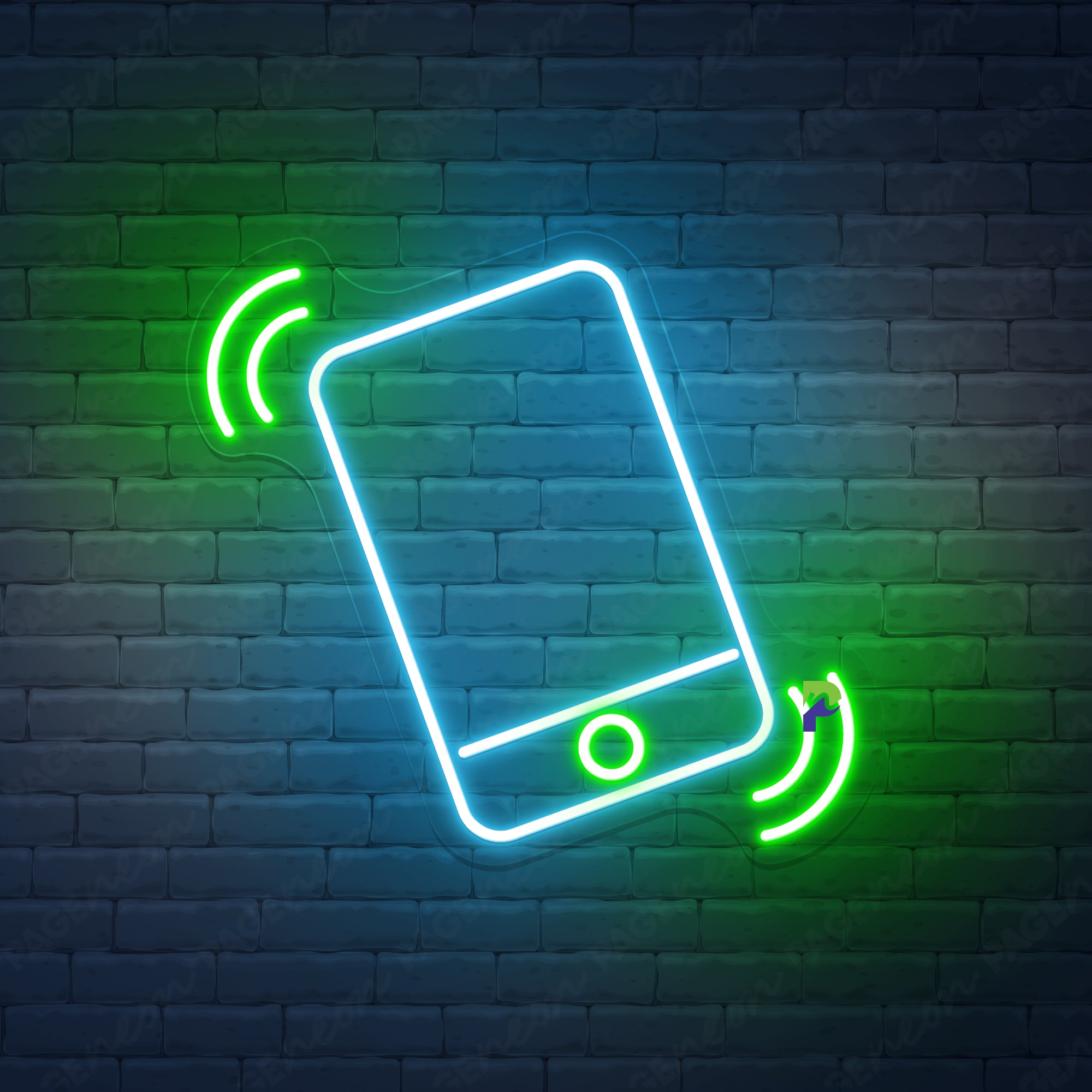 Cellular Neon Signs Business Phone Led Light