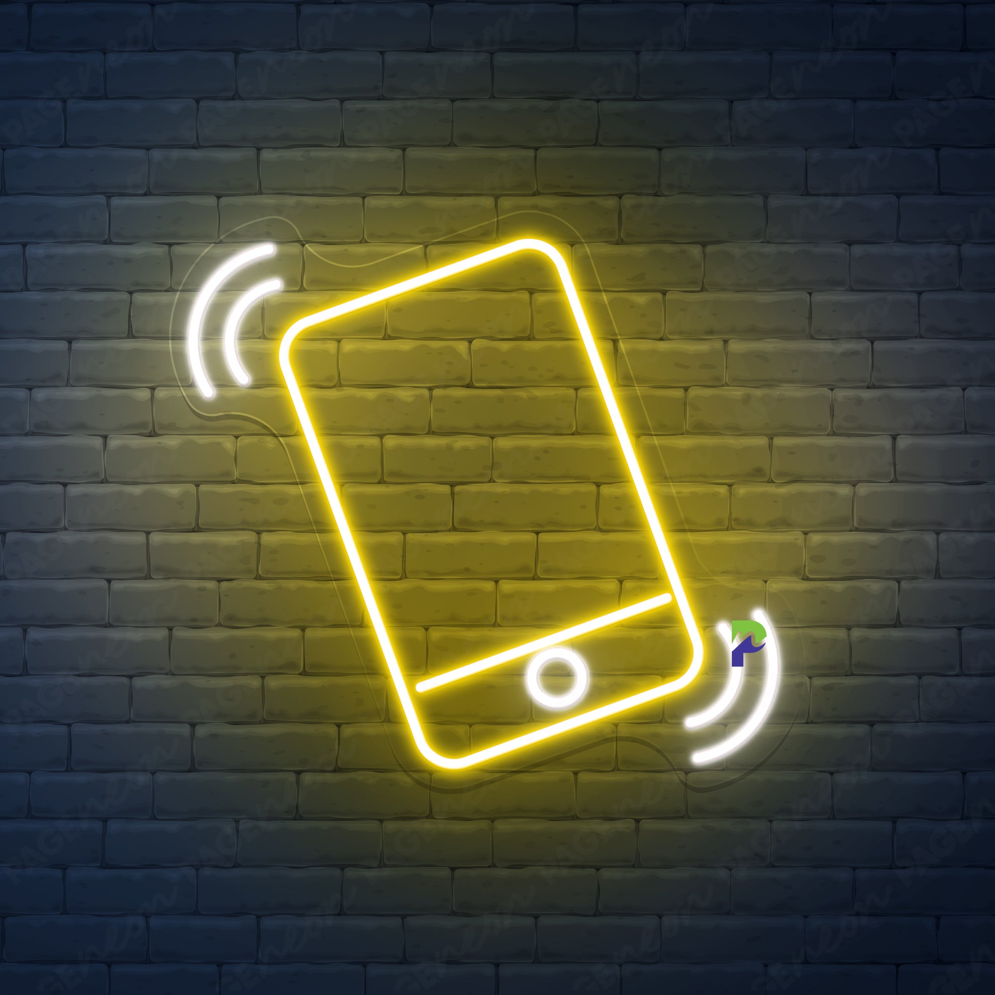 Cellular Neon Signs Business Phone Led Light