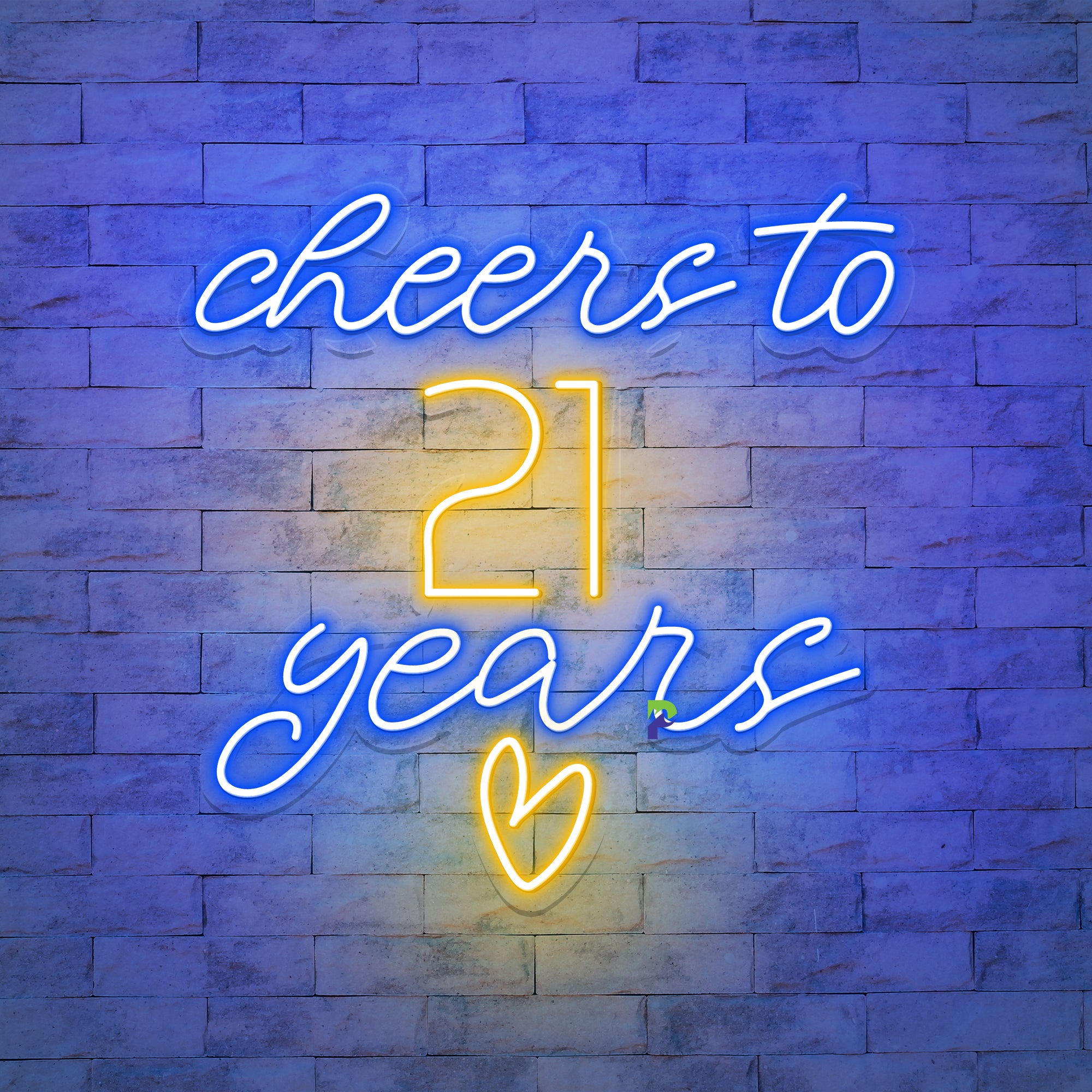 Cheer To 21st Birthday Neon Sign Anniversary Led Light