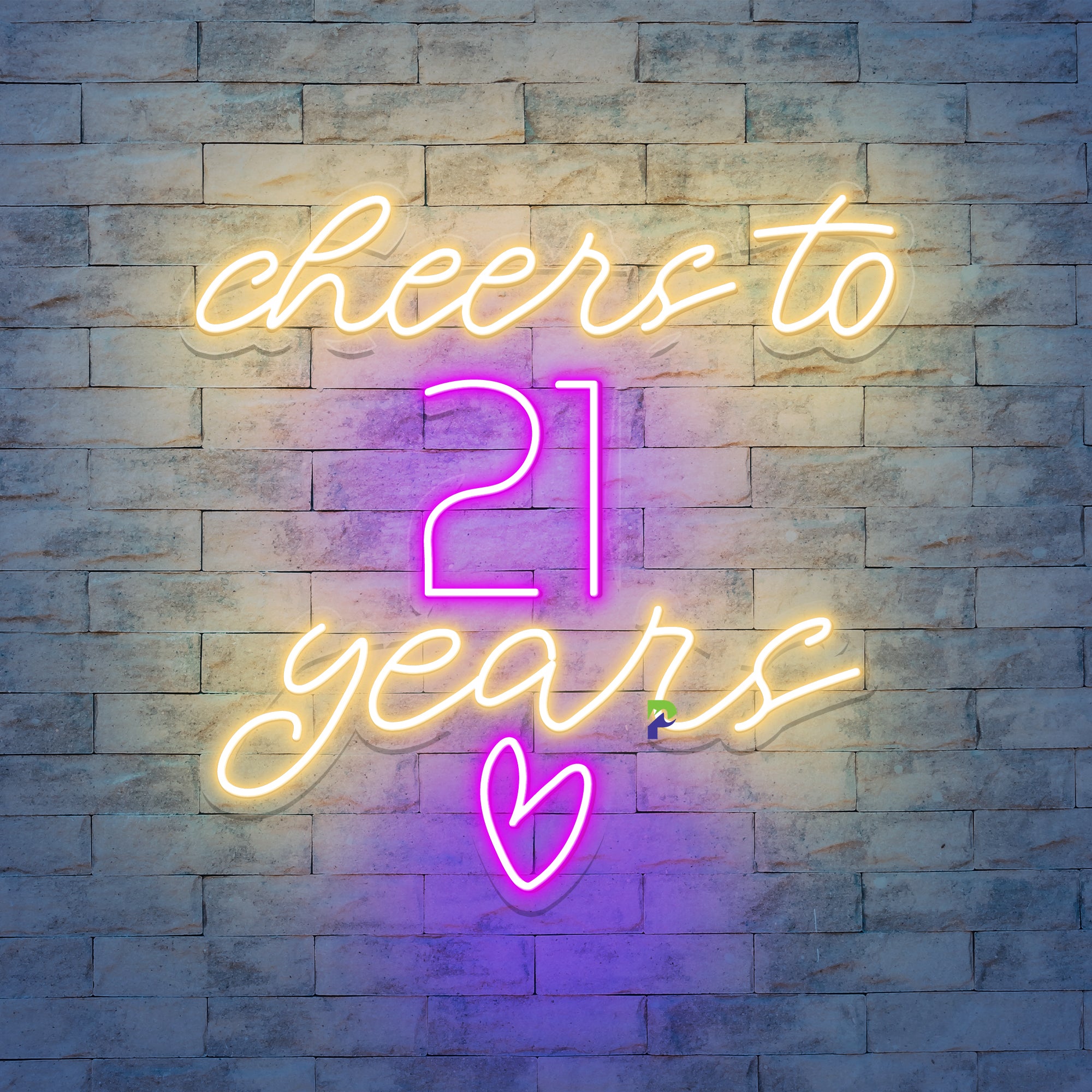 Cheer To 21st Birthday Neon Sign Anniversary Led Light
