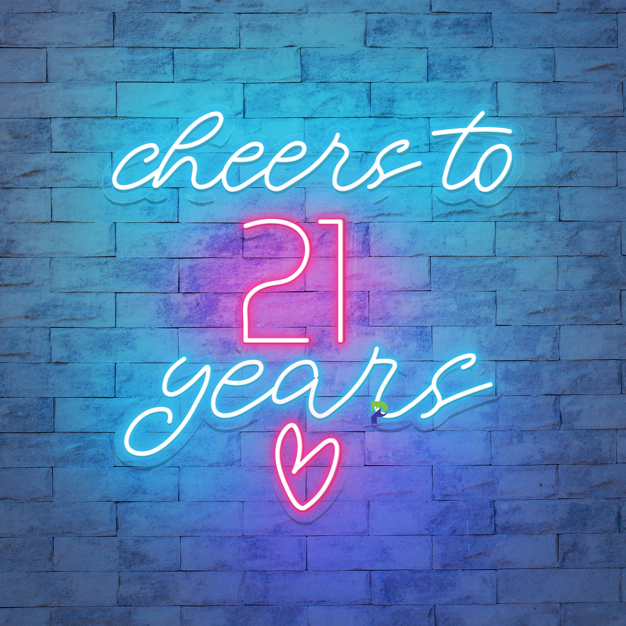 Cheer To 21st Birthday Neon Sign Anniversary Led Light