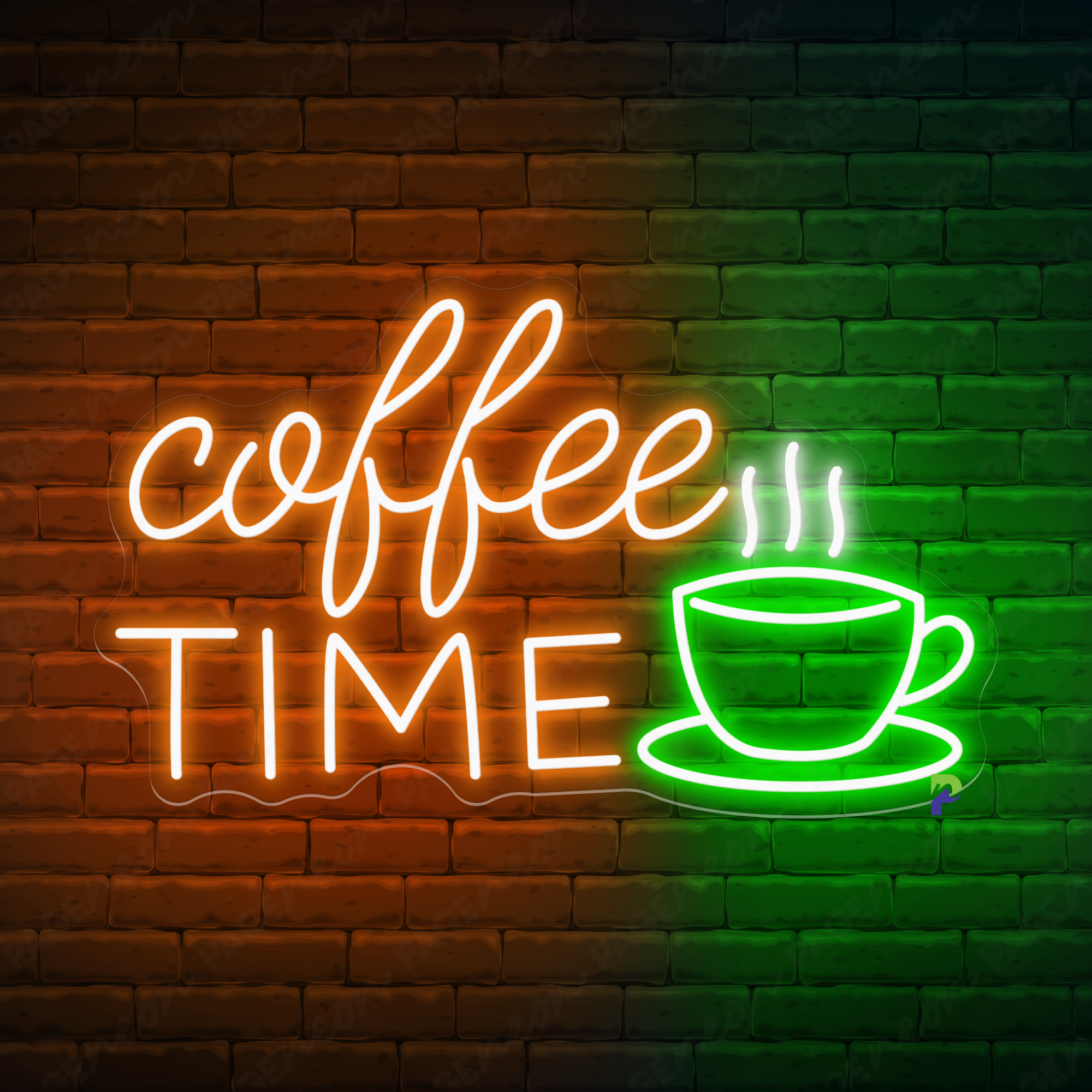 Coffee Time Neon Sign Cafe Led Light