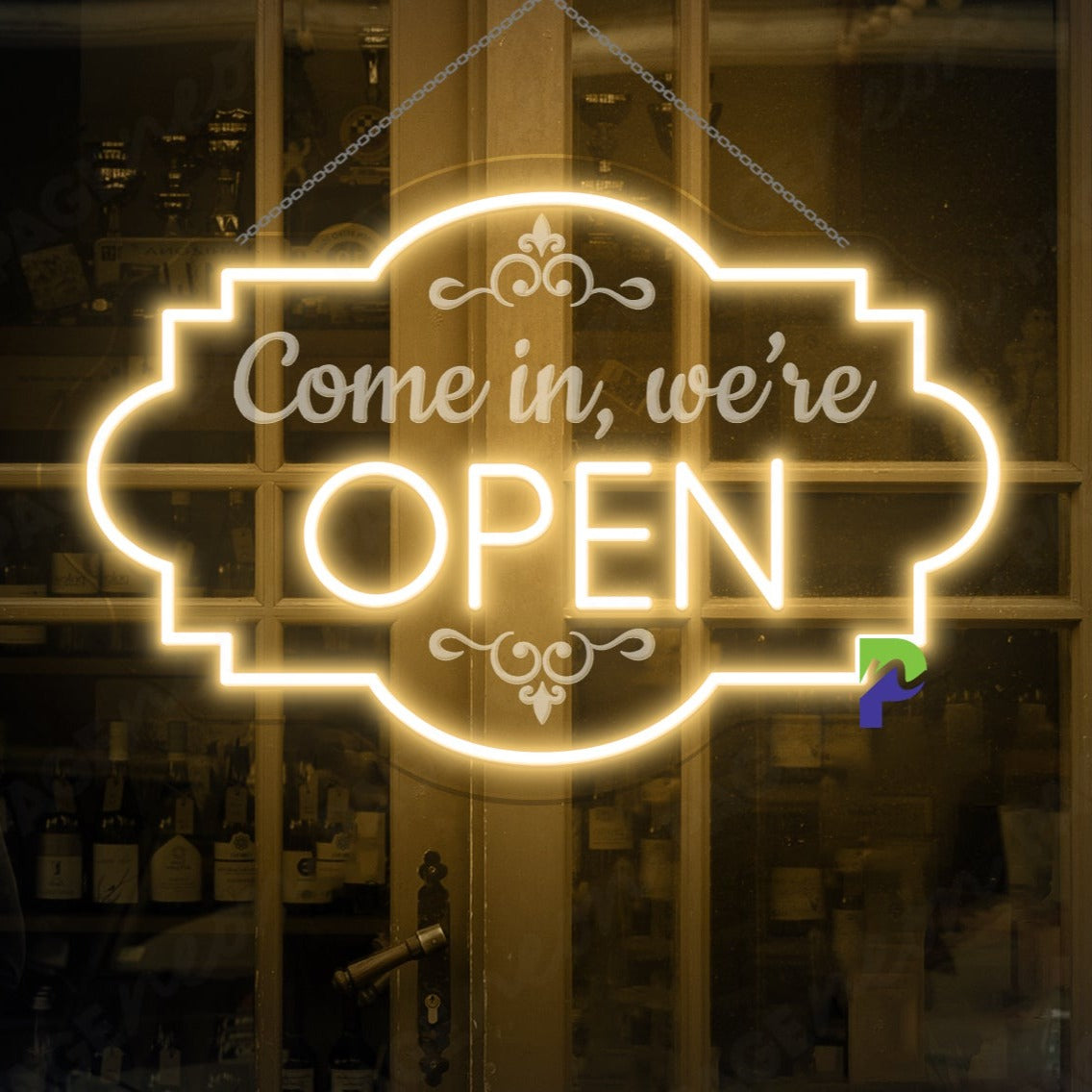 Come In We're Open Neon Sign For Business