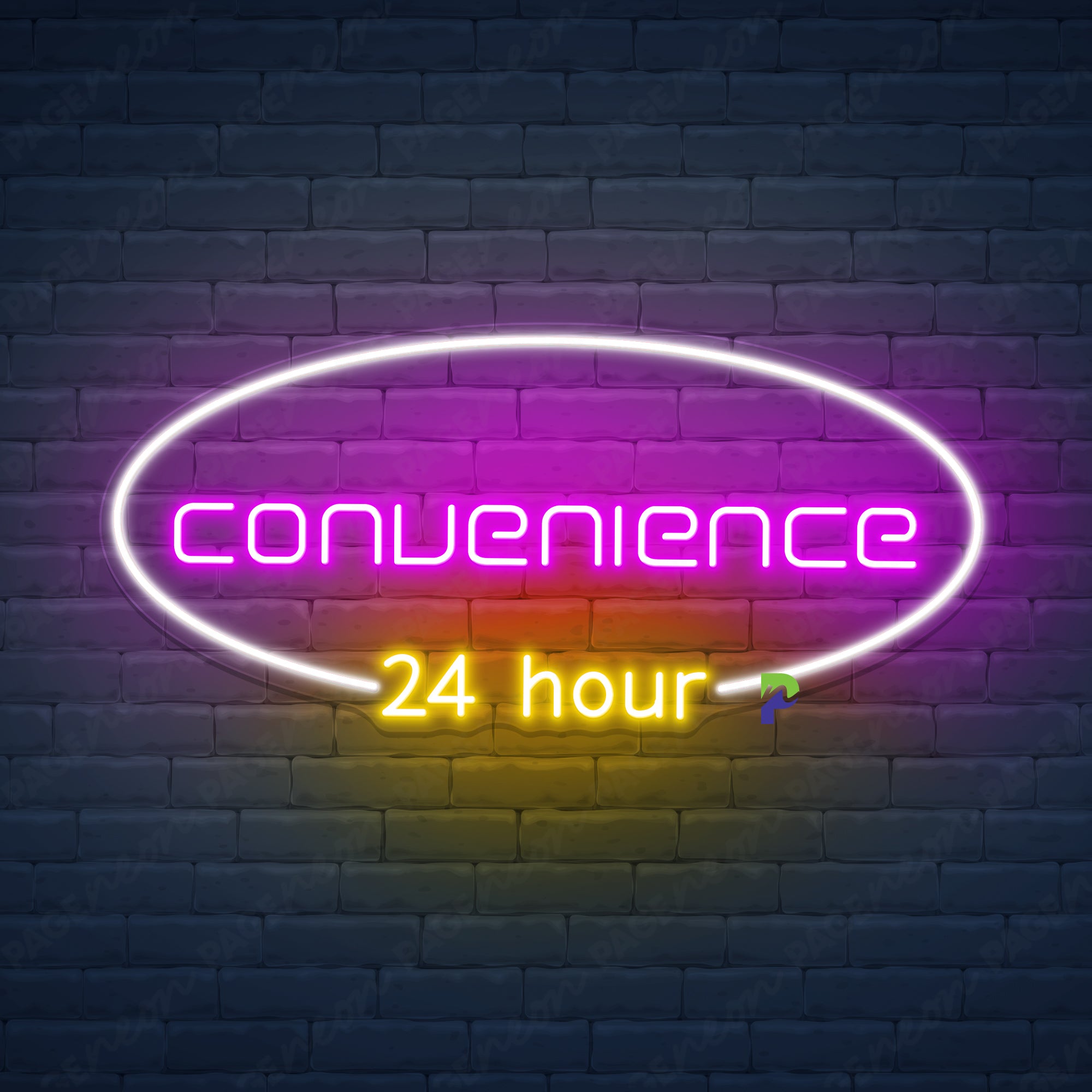 Convenience Store Neon Sign Open 24 Hour Led Light