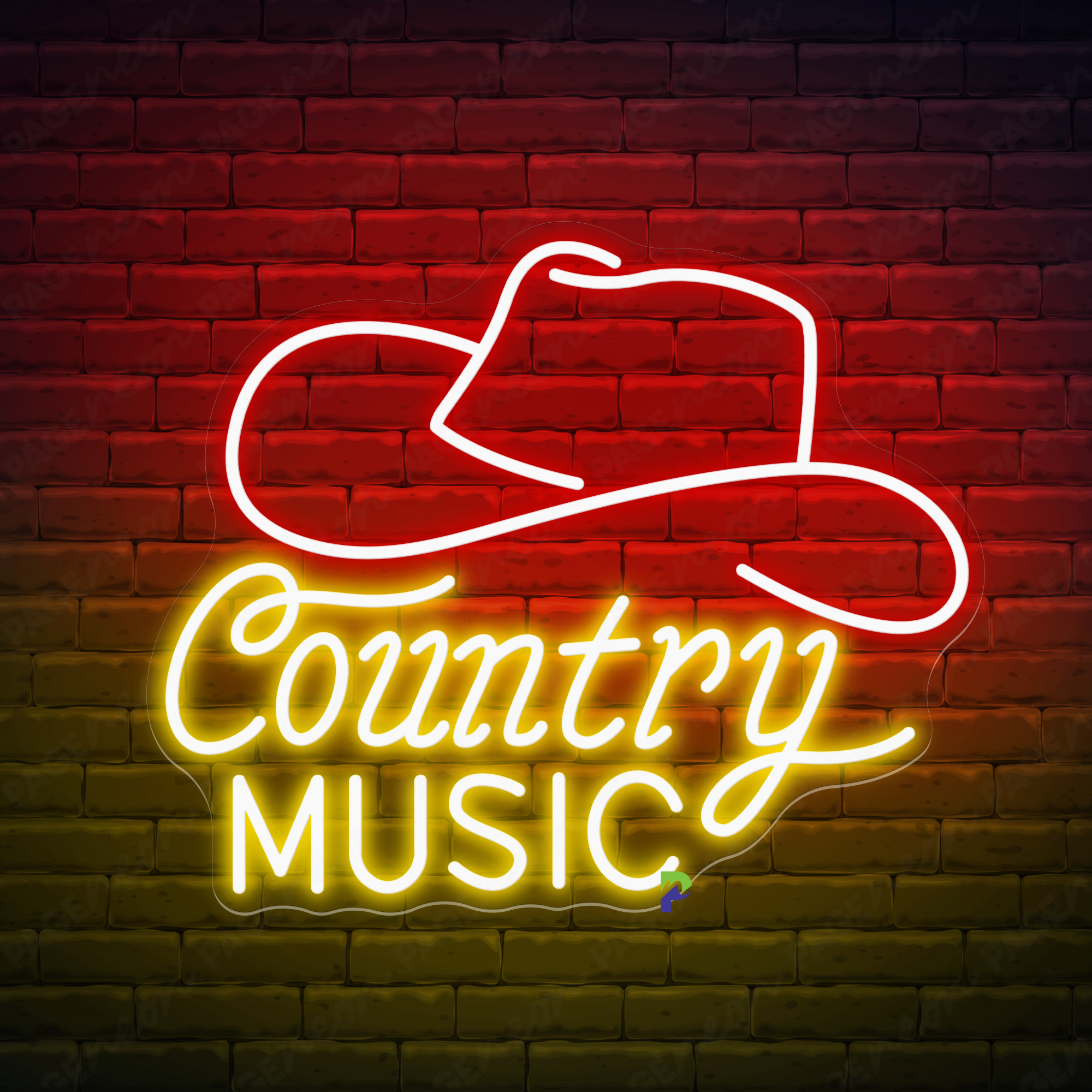 Country Music Neon Sign Business Led Light