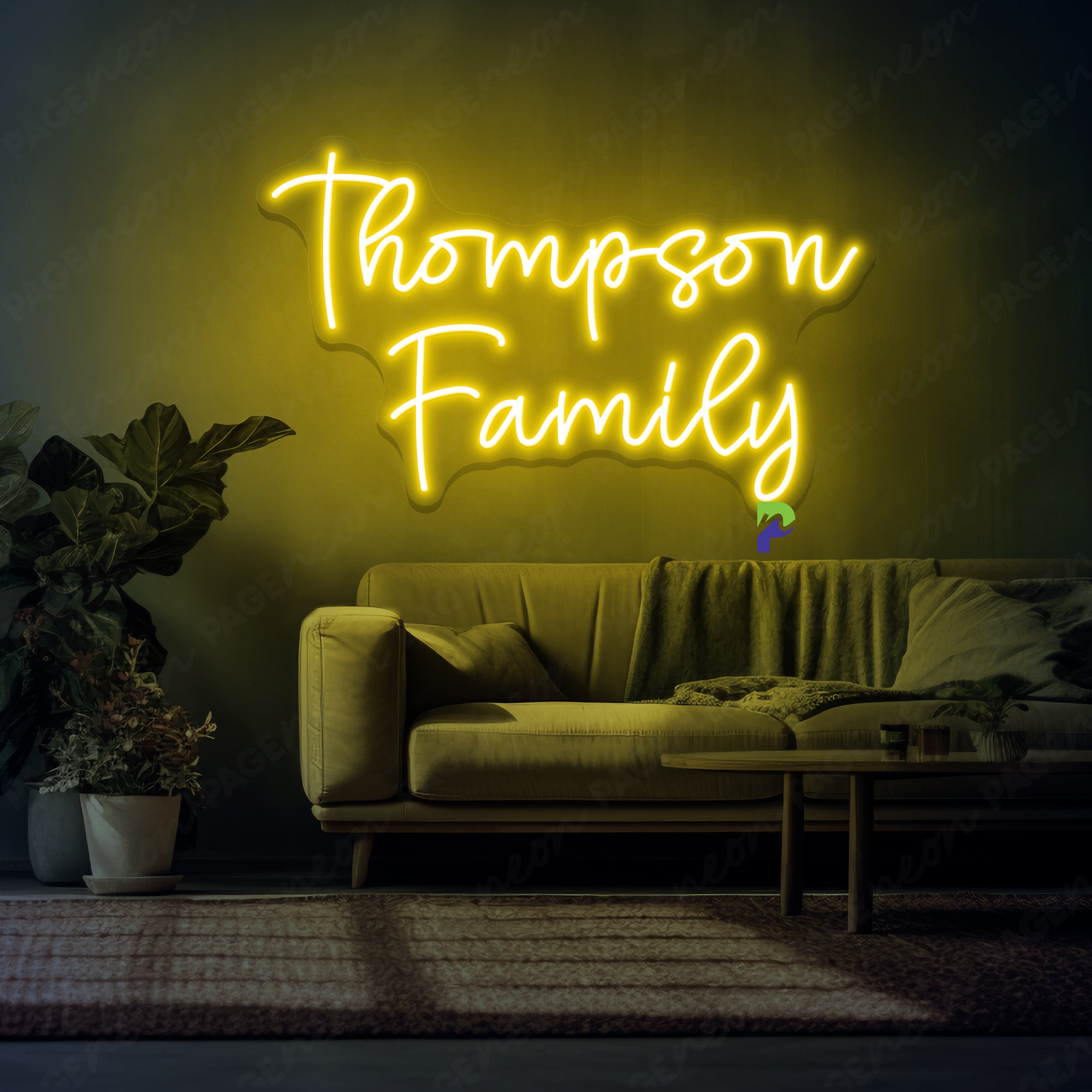 Custom Neon Sign Family Name Led Light