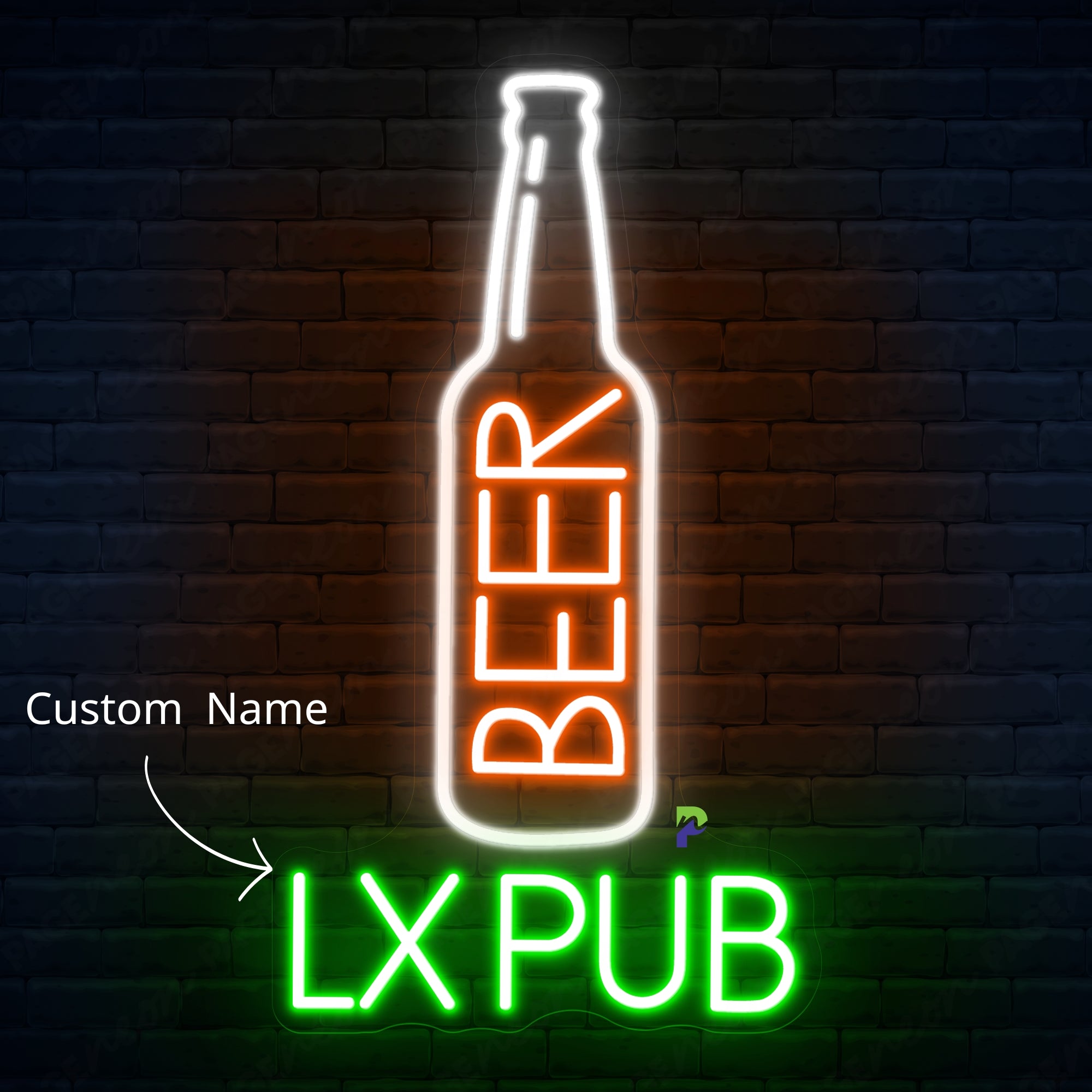 Beer Logo Neon Sign Custom Beer Led Light