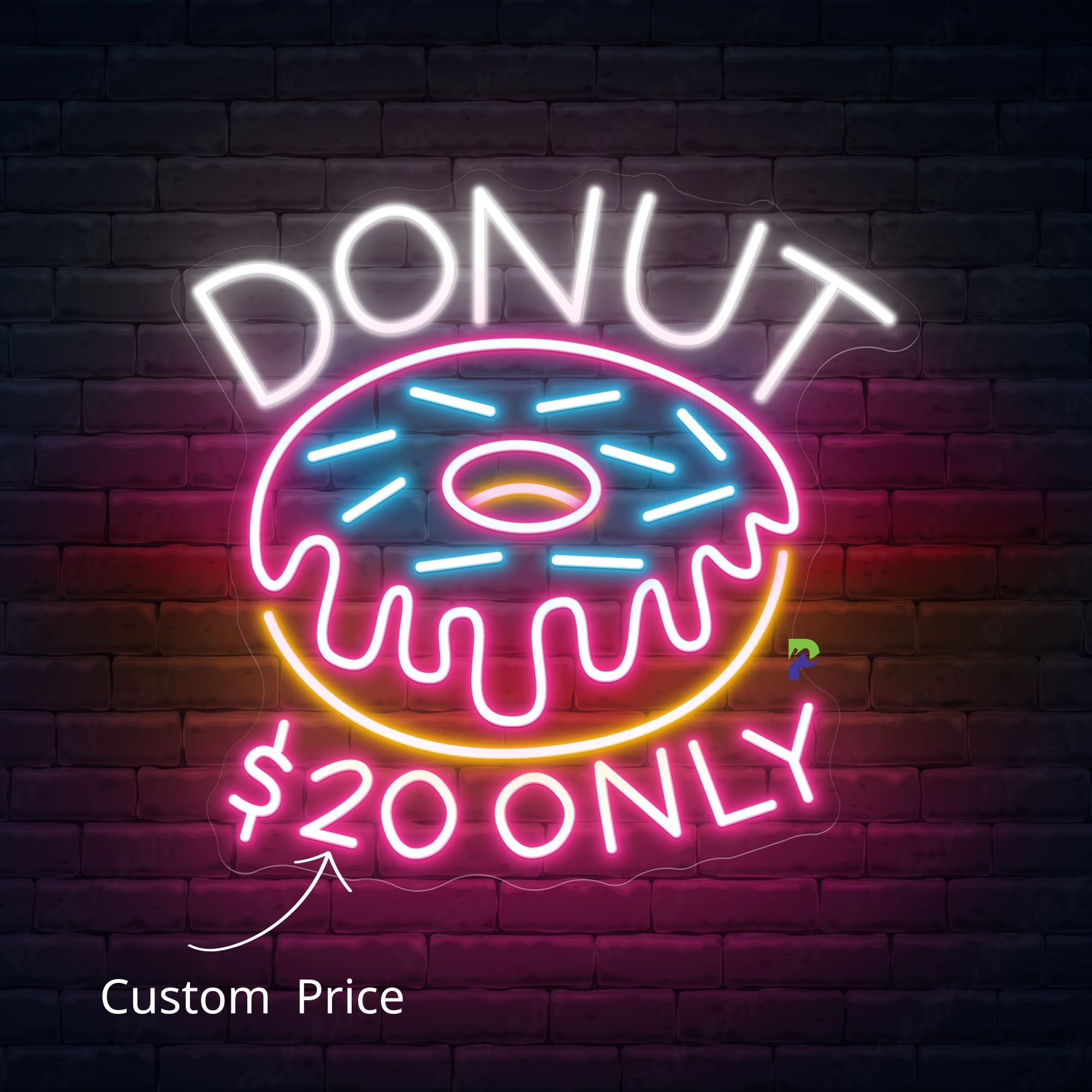 Donuts Neon Sign Custom Price Led Light