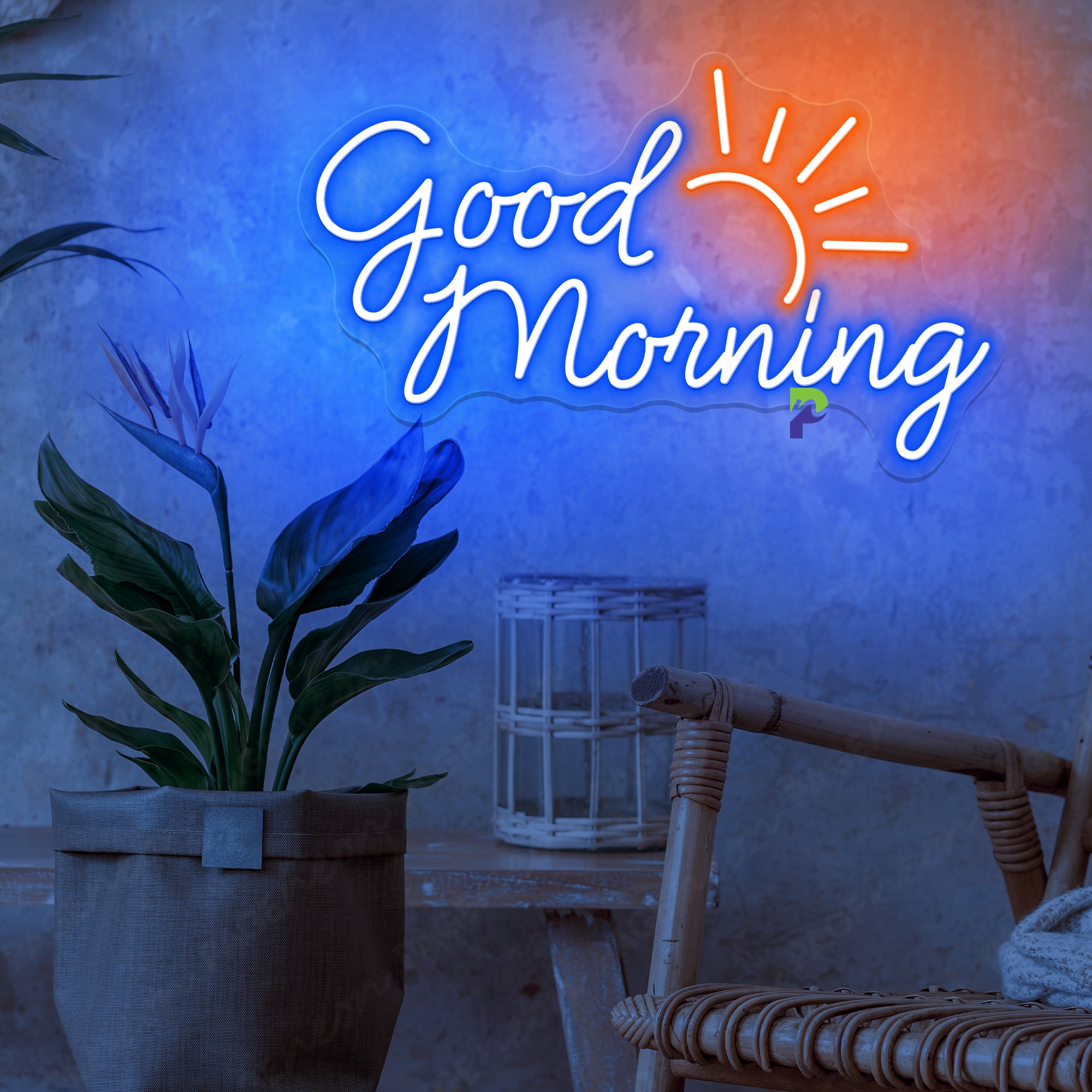 Good Morning Sign Happy Sunny Day Led Light