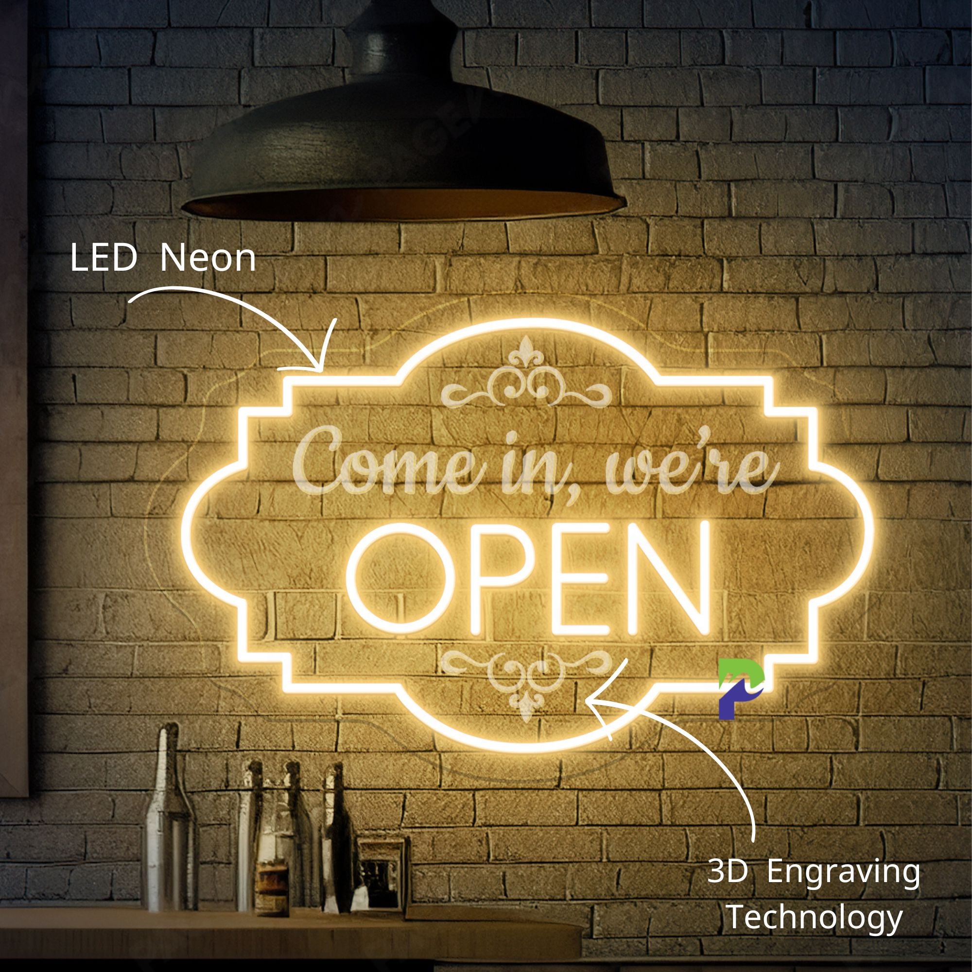 Come In We're Open Neon Sign For Business