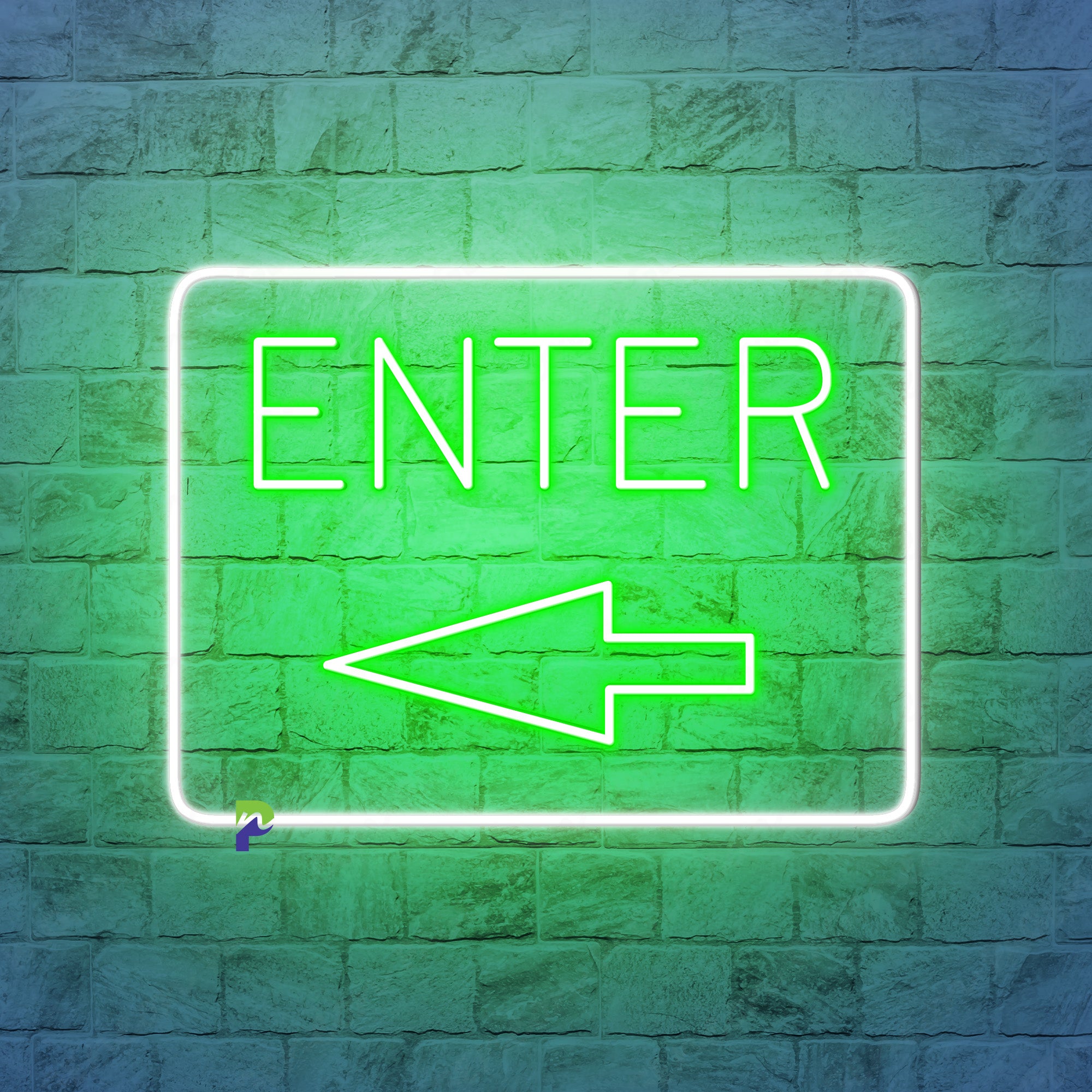 Enter Neon Sign Best Idea Direction Led Light