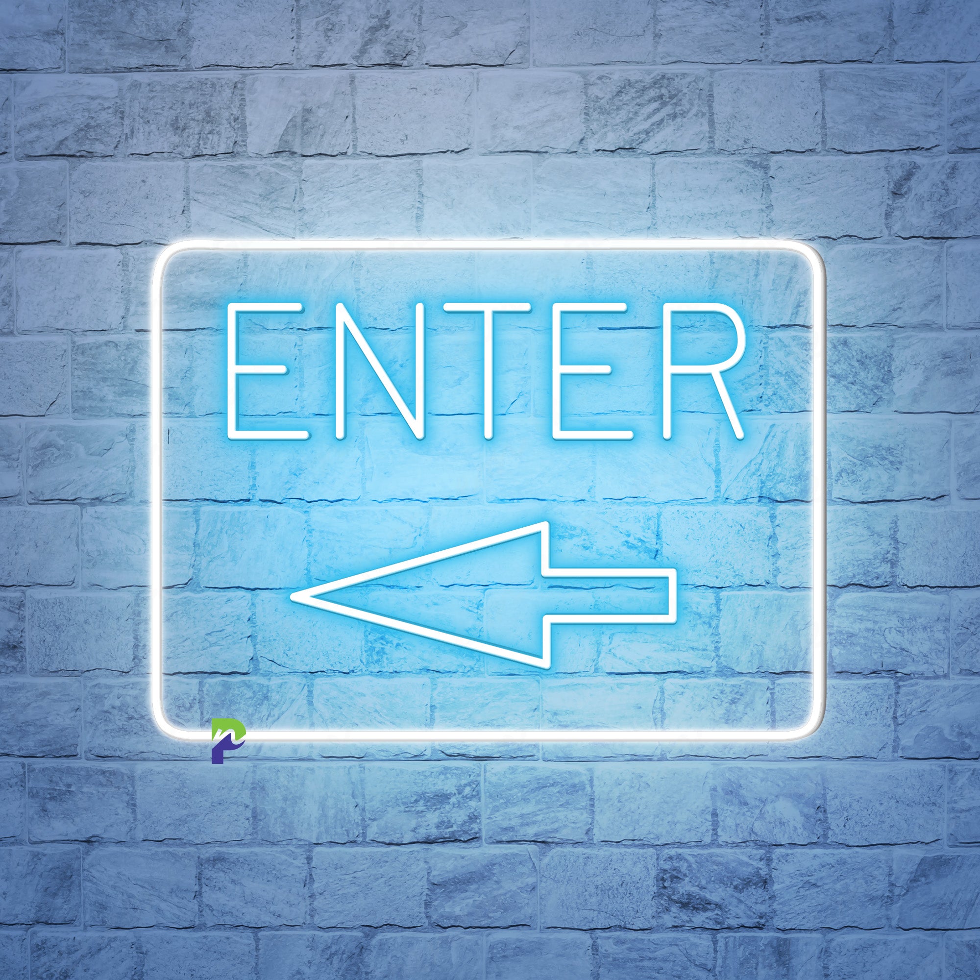 Enter Neon Sign Best Idea Direction Led Light