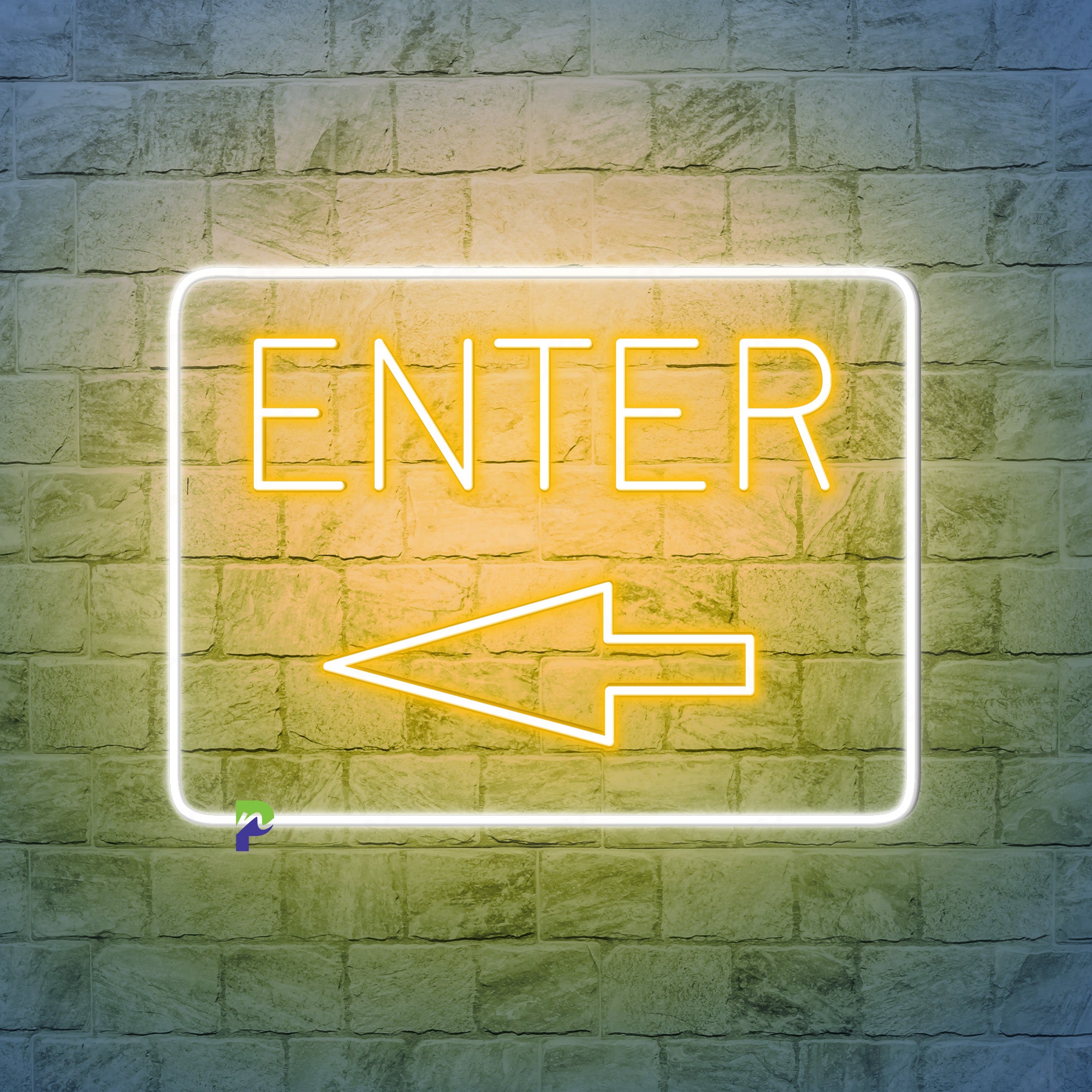 Enter Neon Sign Best Idea Direction Led Light