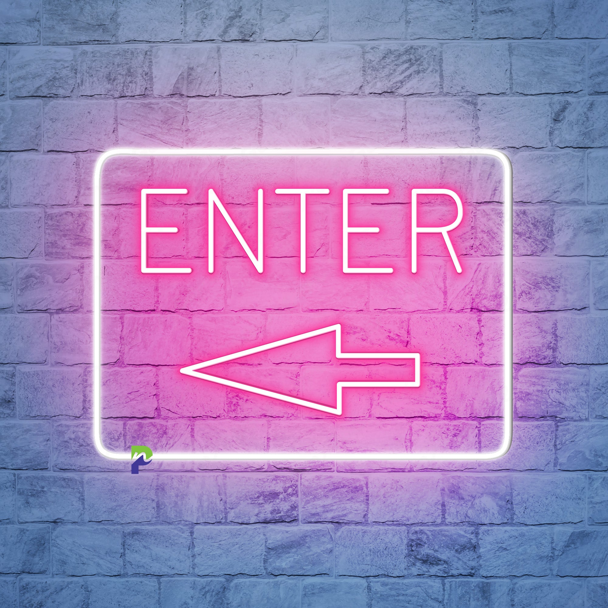 Enter Neon Sign Best Idea Direction Led Light