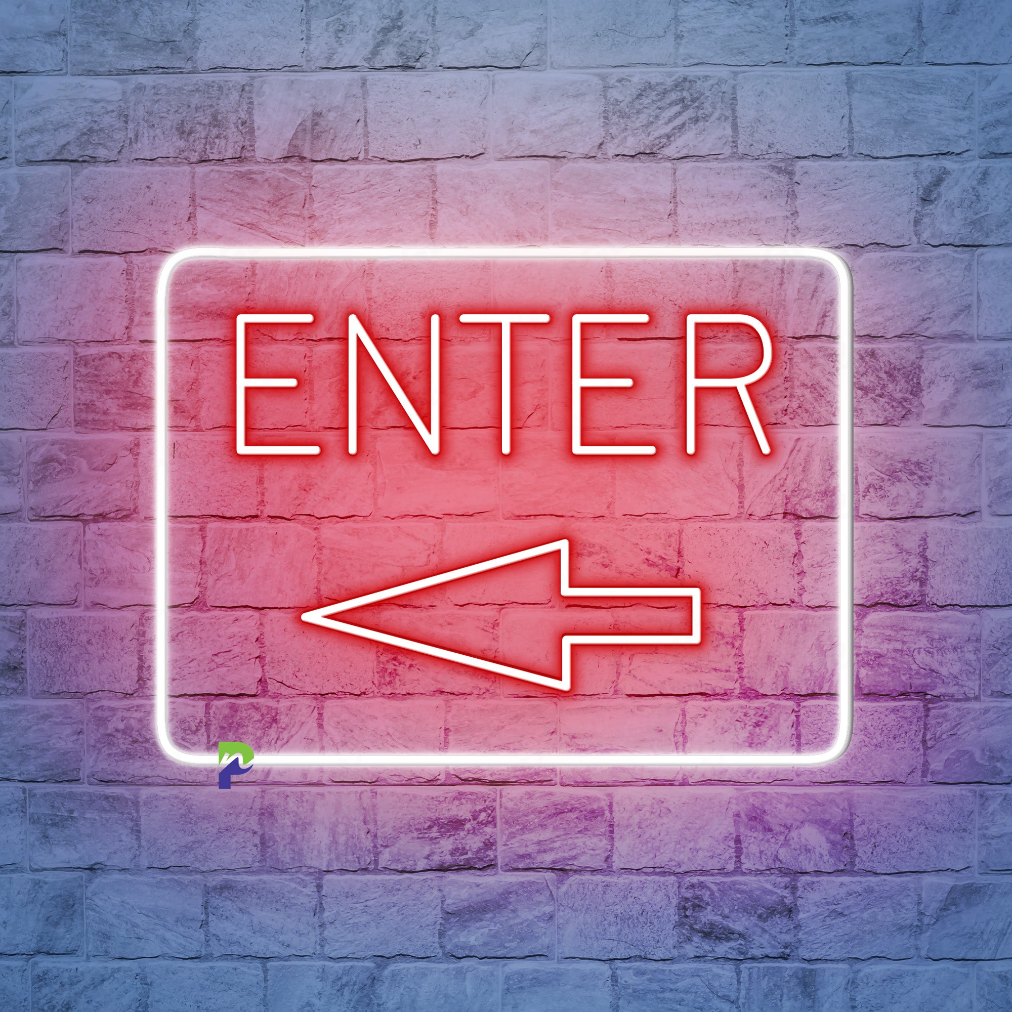 Enter Neon Sign Best Idea Direction Led Light