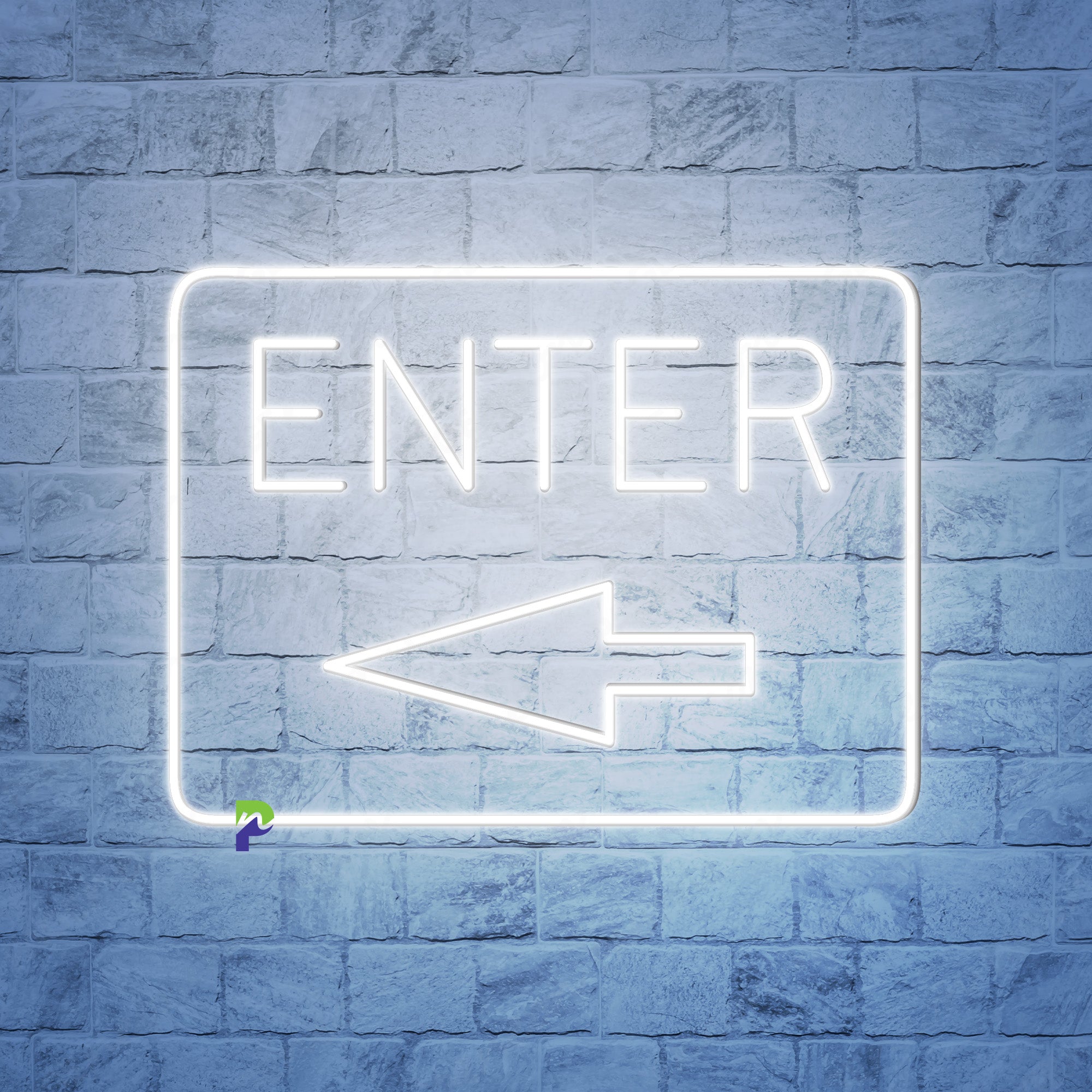 Enter Neon Sign Best Idea Direction Led Light