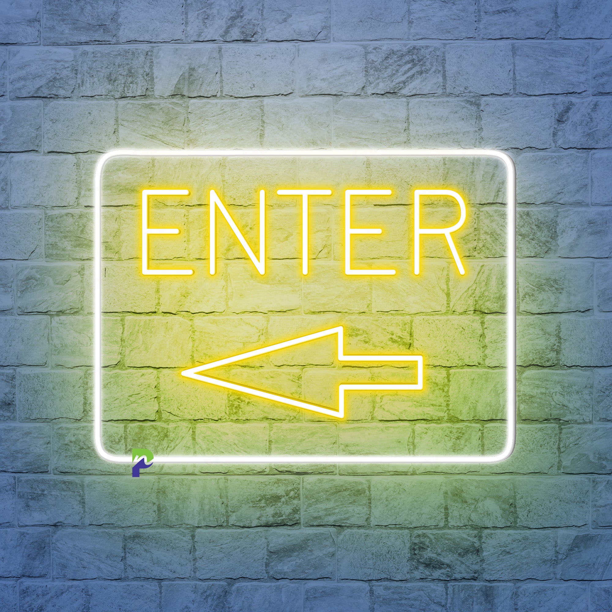 Enter Neon Sign Best Idea Direction Led Light