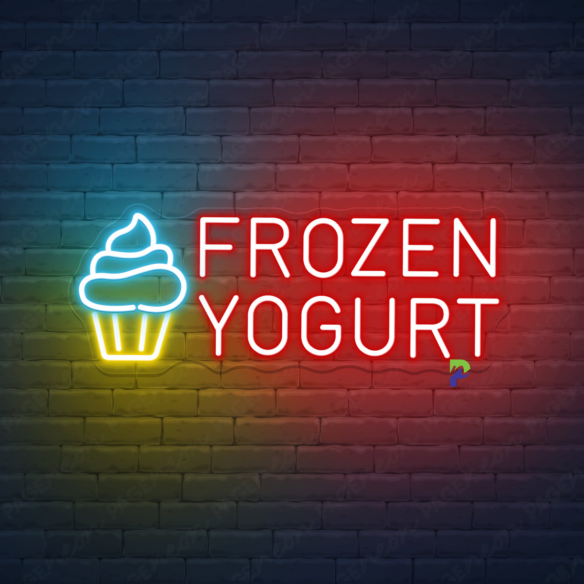 Frozen Yogurt Neon Sign Business Led Light