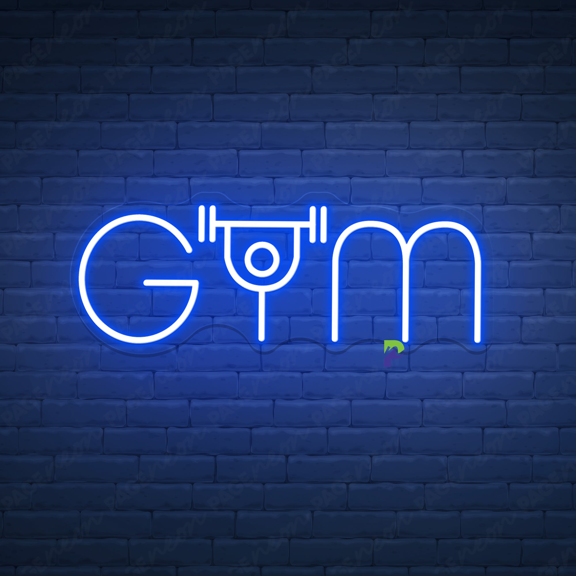 Gym Neon Sign Fitness Big Led Light