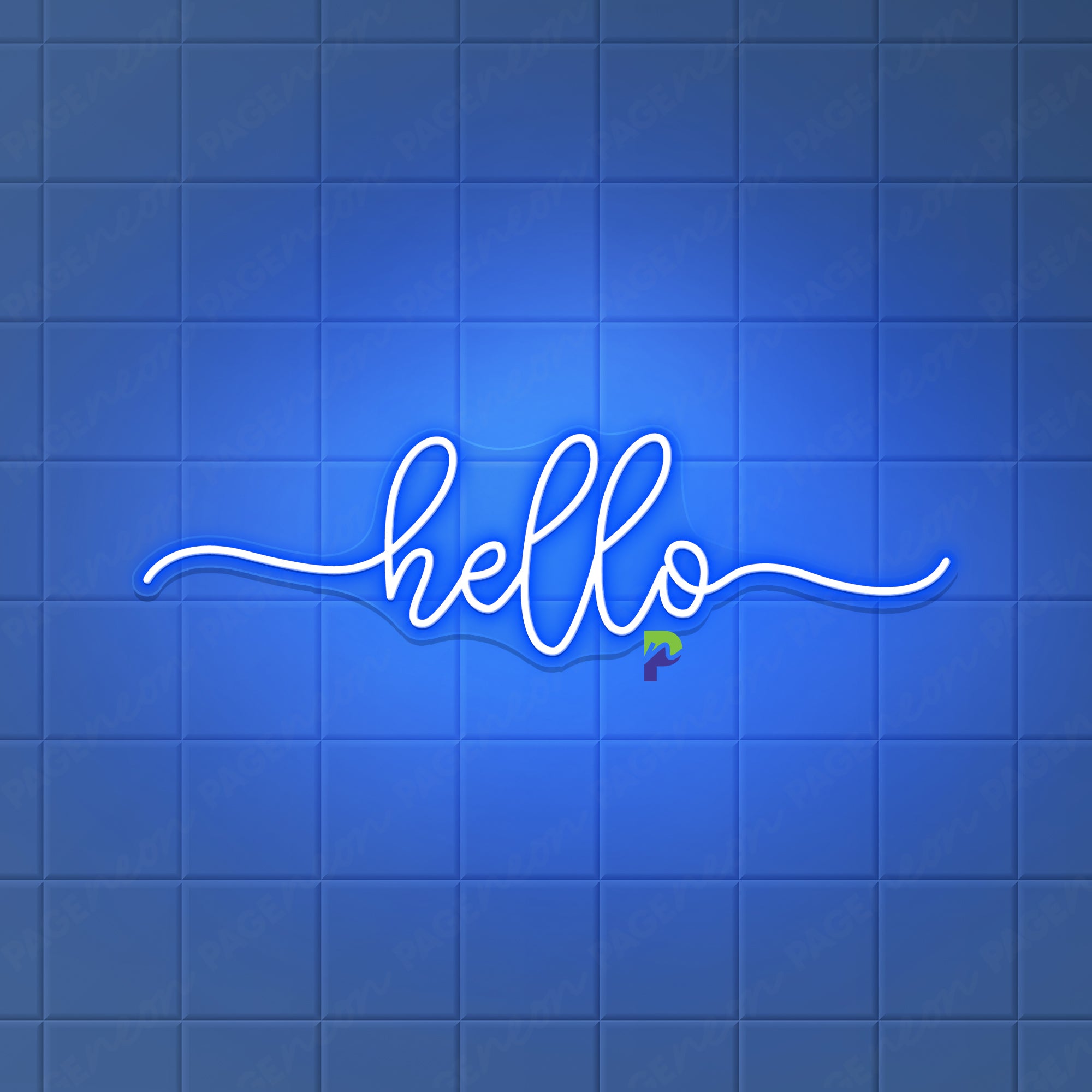 Hello Neon Sign Simple Welcoming Led Light